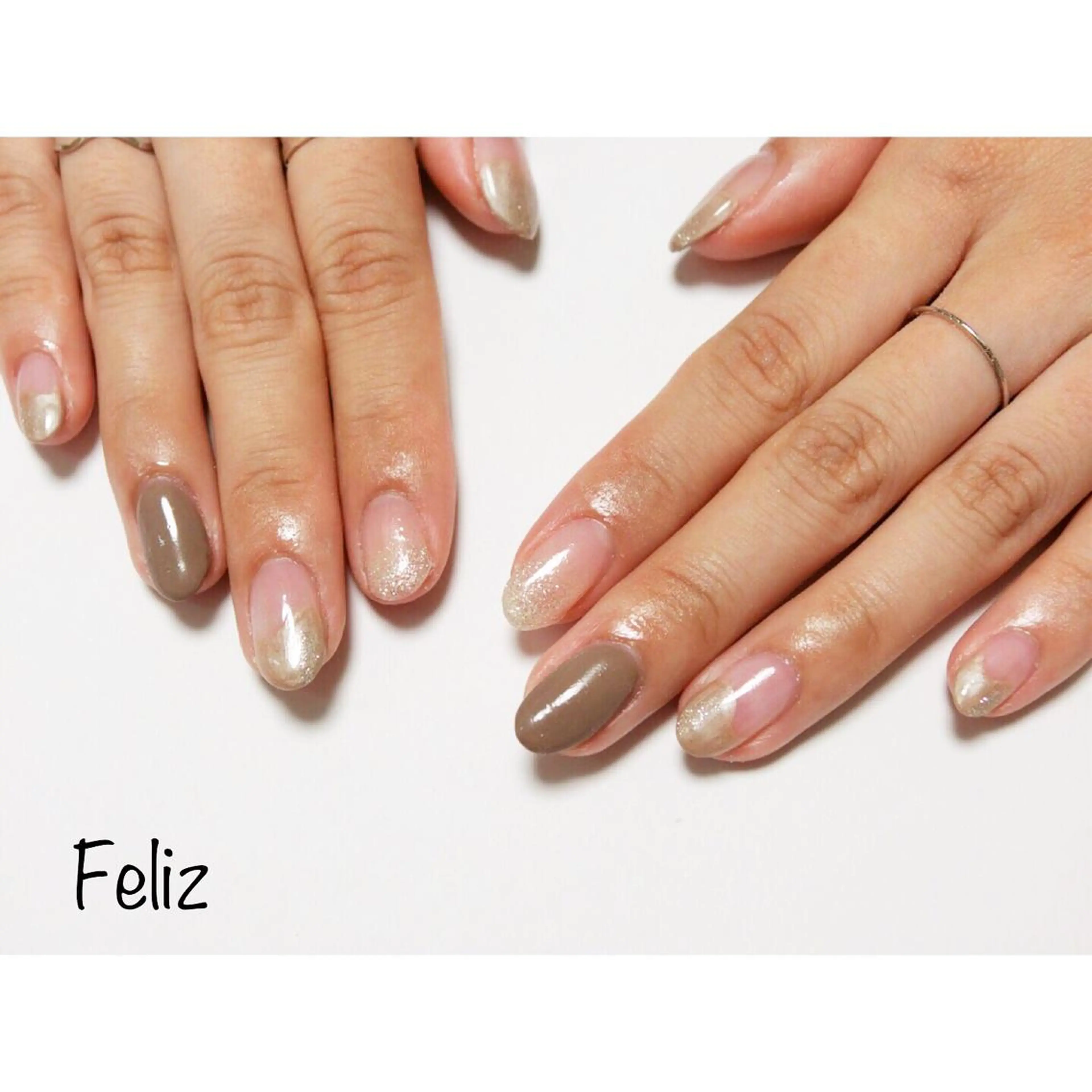 ネイル 痛ネイル/ワンホン/ フィルイン/長さだしのネイルデザイン