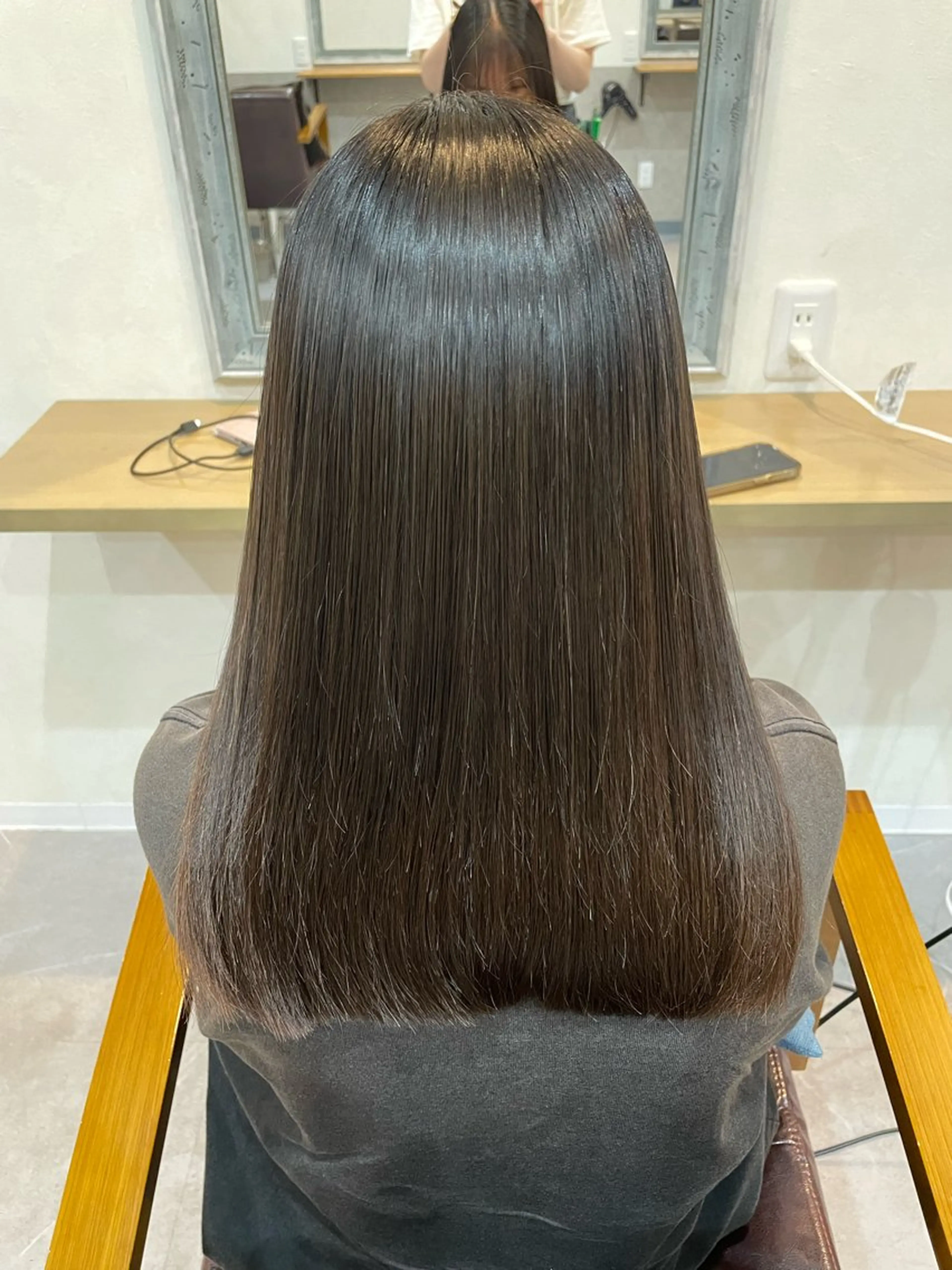 ロング 縮毛矯正 縮毛矯正 ヘアケア専門店 Nerine 松戸店所属・近澤 佑香のヘアスタイル