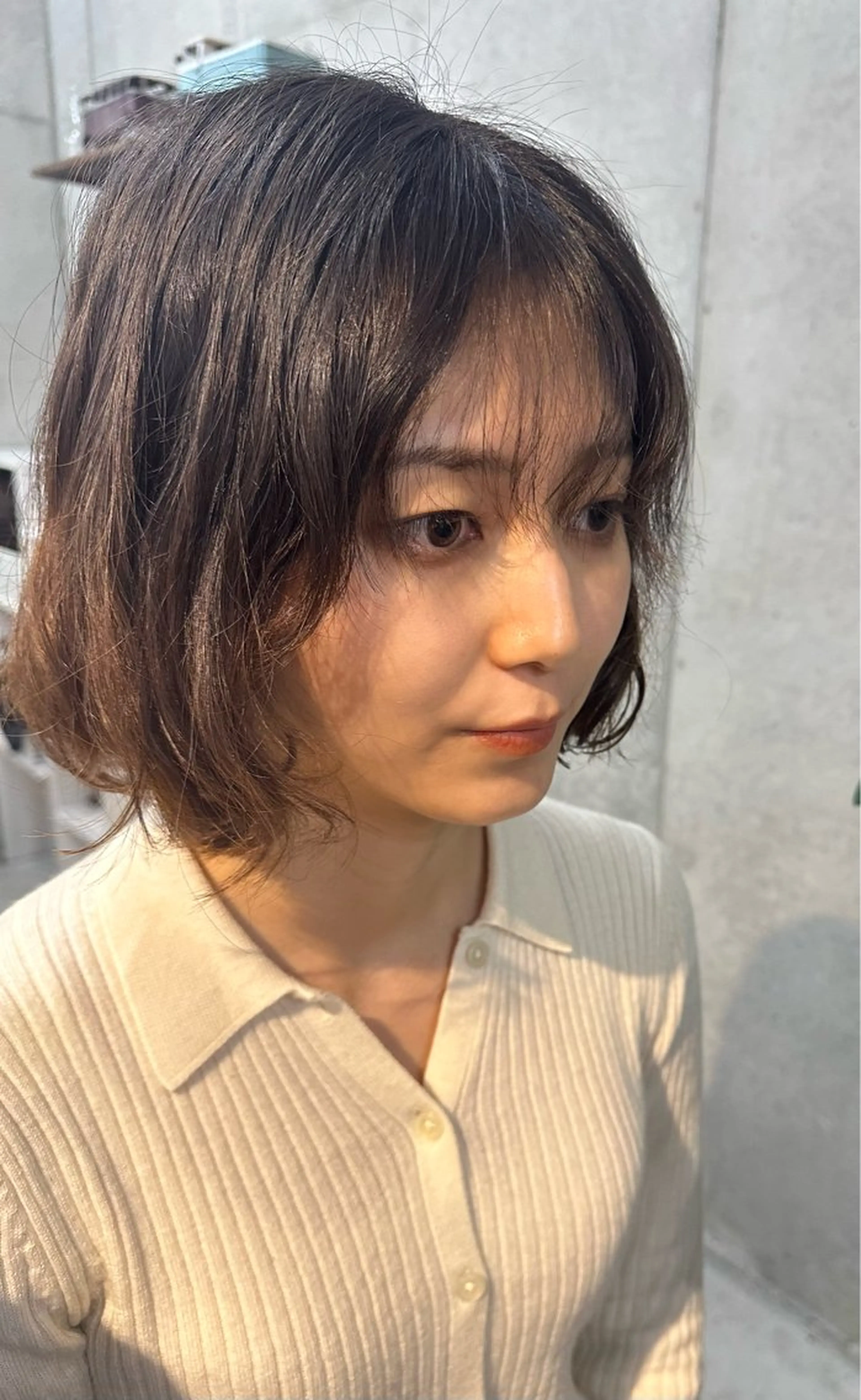 ショート シースルーバング trip香椎店所属・田本 雛のヘアスタイル