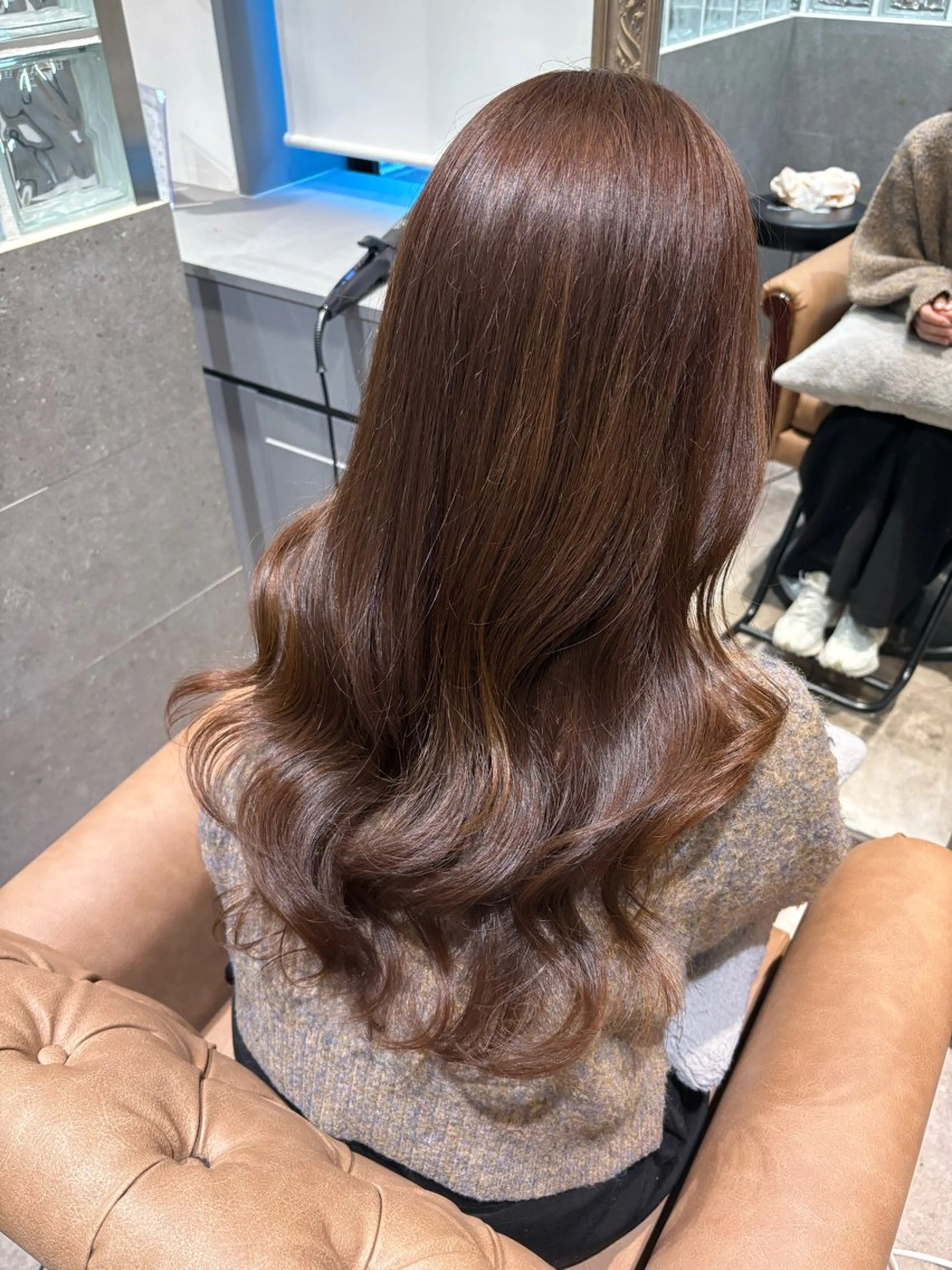 ロング カット ヘアカラー トリートメント Kanami/韓国風 /艶カラーのヘアスタイル