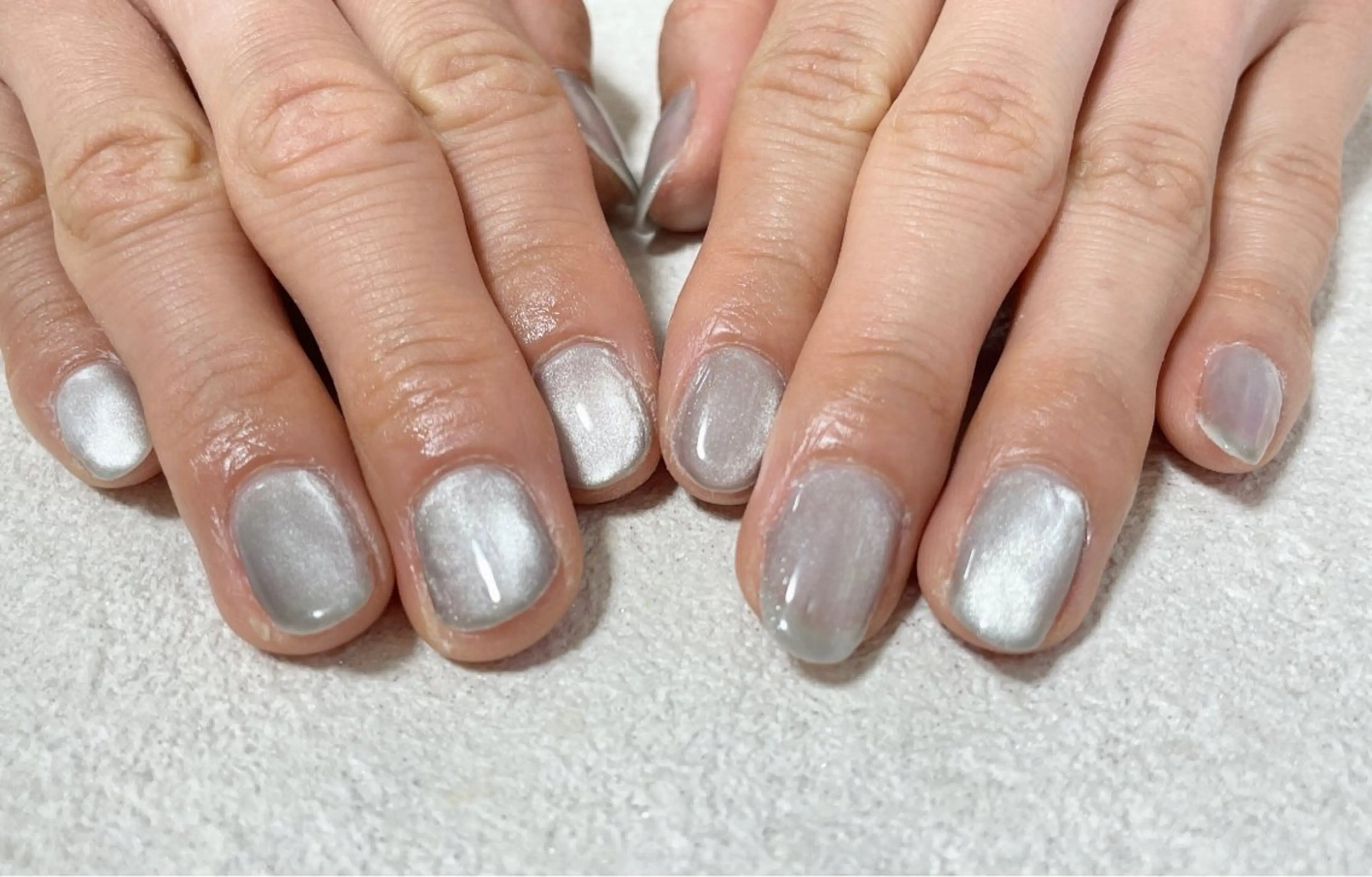 ネイル オーロラネイル フットネイル フレンチネイル ジェルネイル 韓国ネイル ハンドネイル Mogu nail 二子玉川のネイルデザイン