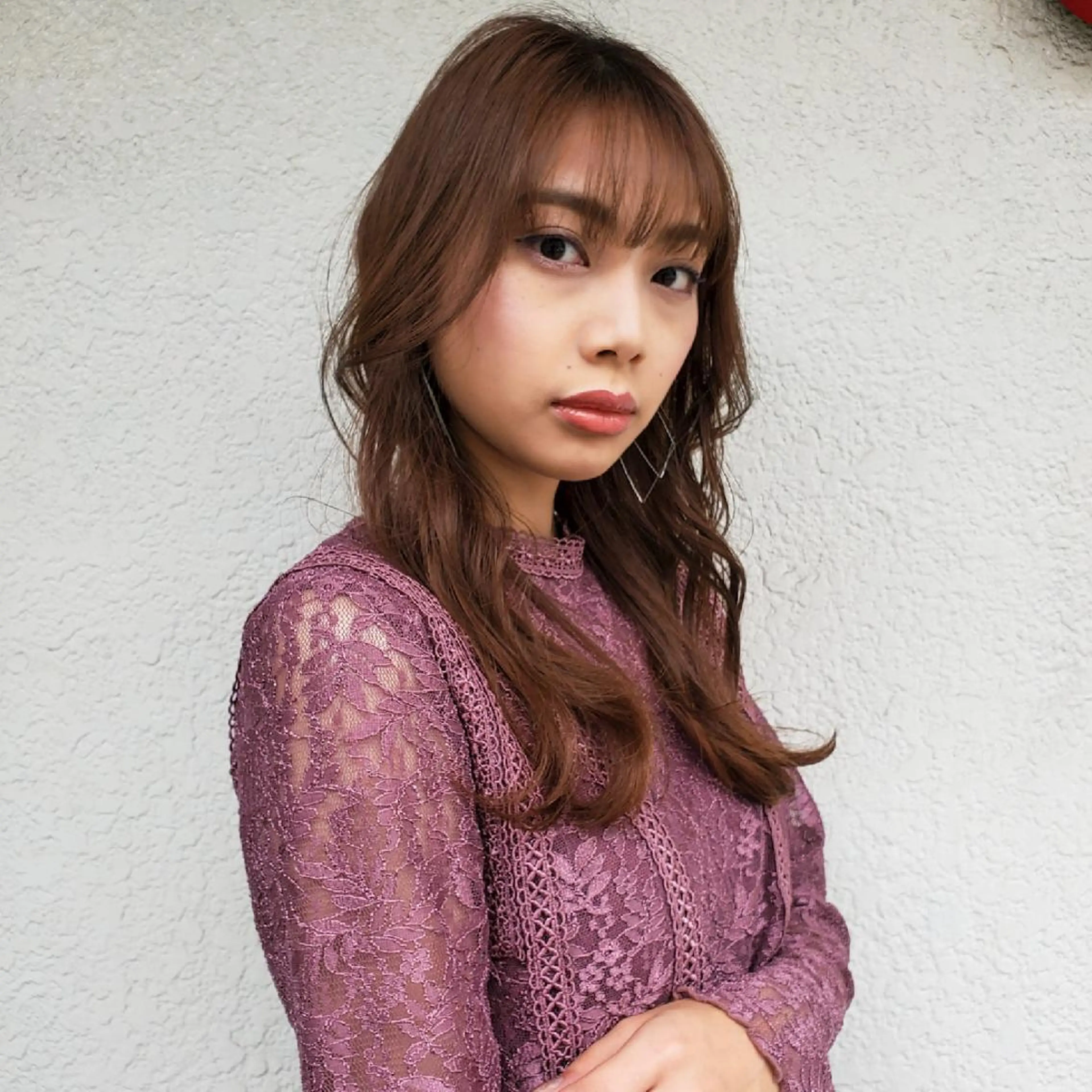 ロング カラー 切りっぱなしボブ ショートボブ バレイヤージュ ベージュカラー 黒髪 カット ヘアカラー トリートメント フリーランス所属・韓国ヘア レイヤー くびれヘアMATSUのヘアスタイル