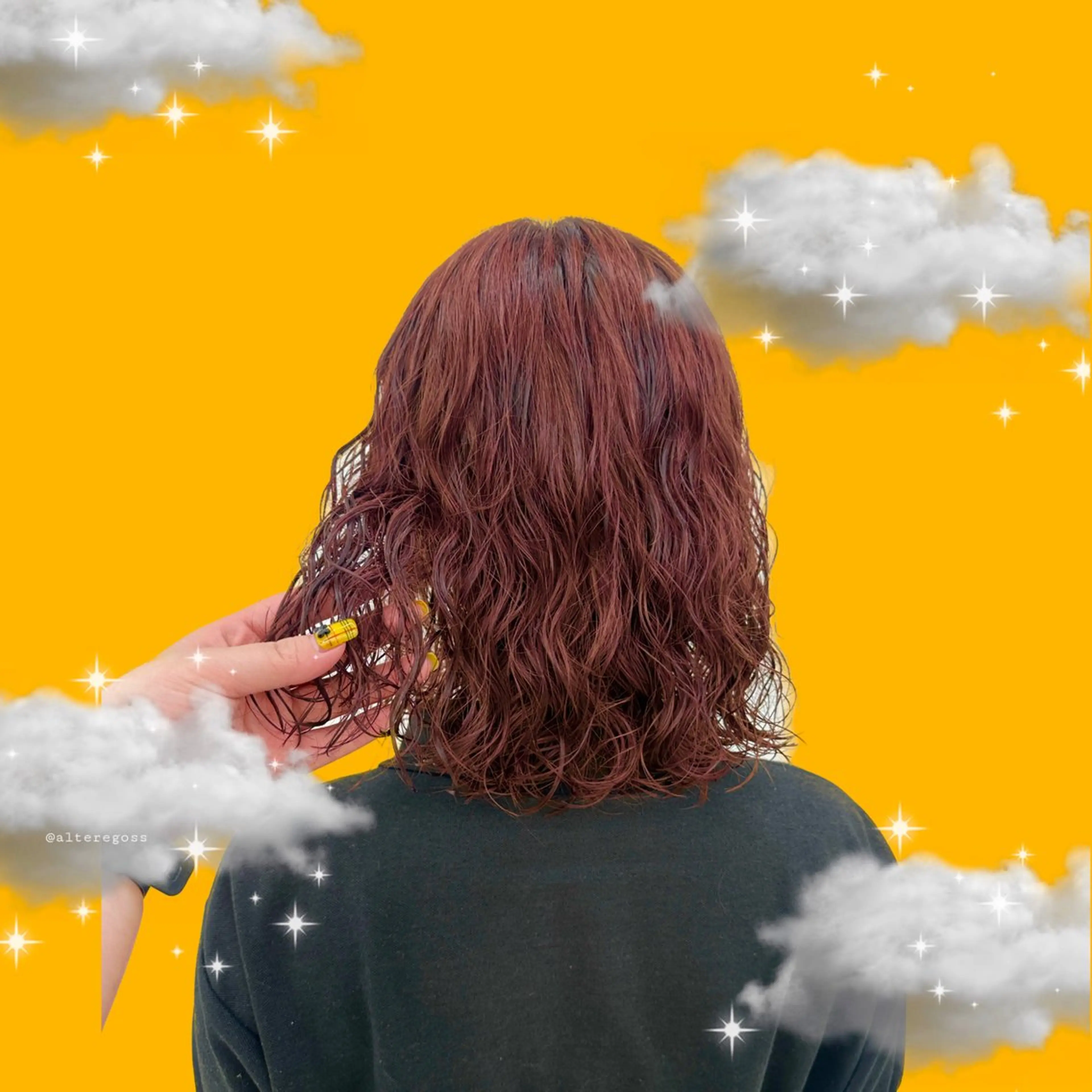 ミディアム カラー パーマ ミディアムパーマ hollo原宿所属・パーマ/ハイトーン 🎀Rumiのヘアスタイル