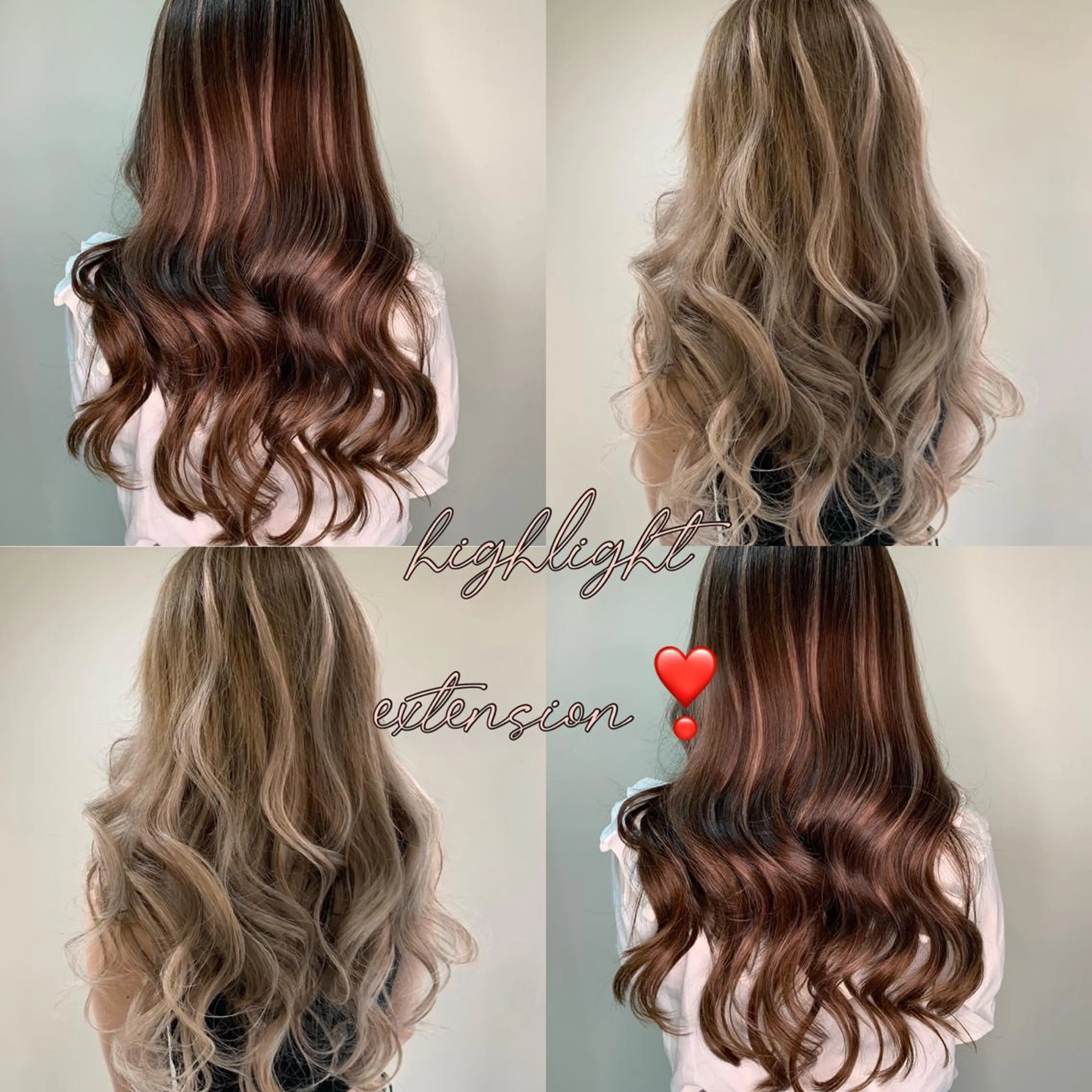 ロング カラー バレイヤージュ ブリーチ ケアブリーチ デザインカラー ハイライトカラー alpha. カラーエクステ下妻のヘアスタイル