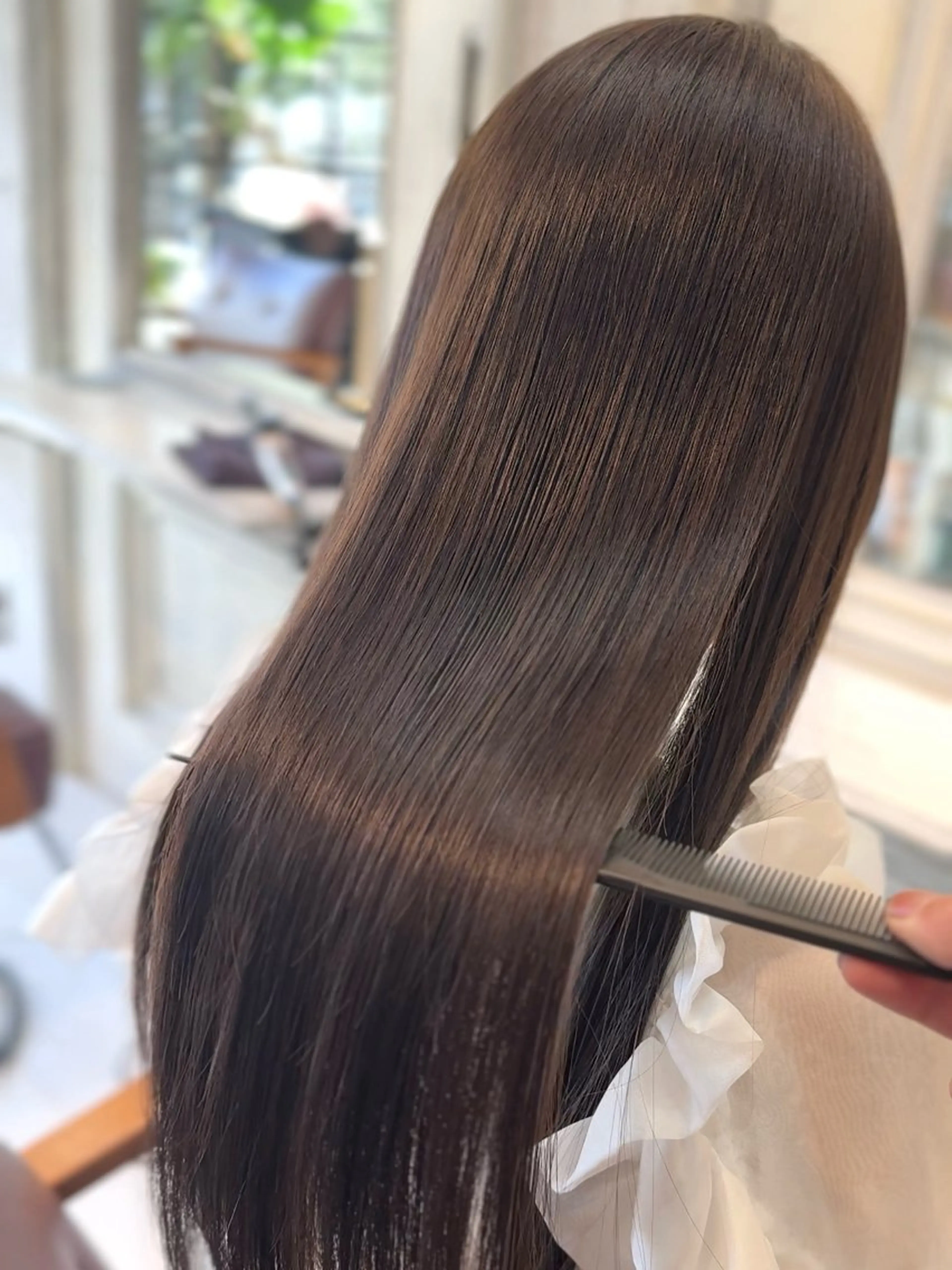 セミロング 縮毛矯正 トリートメント F Beauty表参道所属・髪質改善/縮毛矯正/ 酸性ストレート/ガブのヘアスタイル