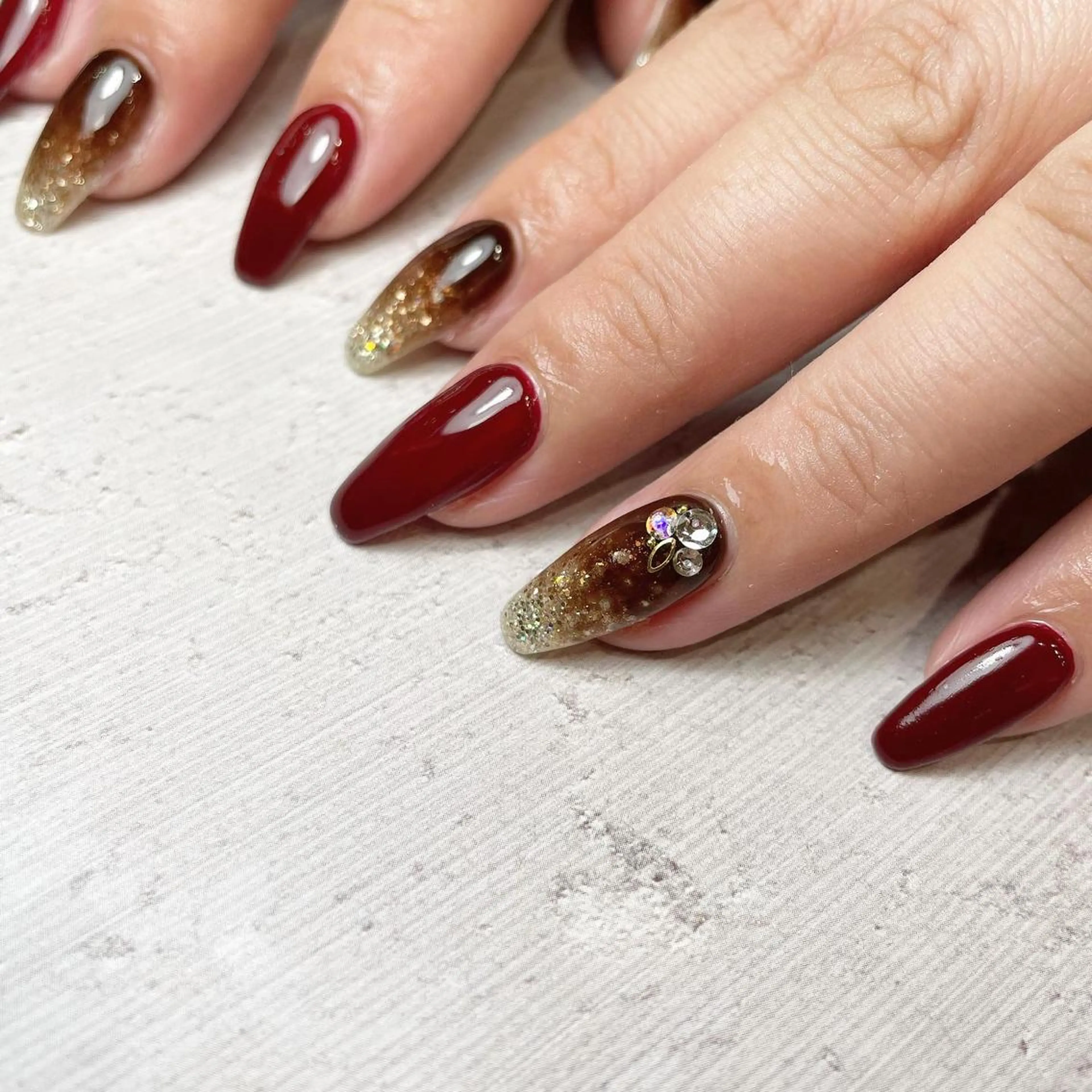 ロング ネイル 持ち込み nail&eyelash mate所属・京都/東向日/桂 ayumiのネイルデザイン