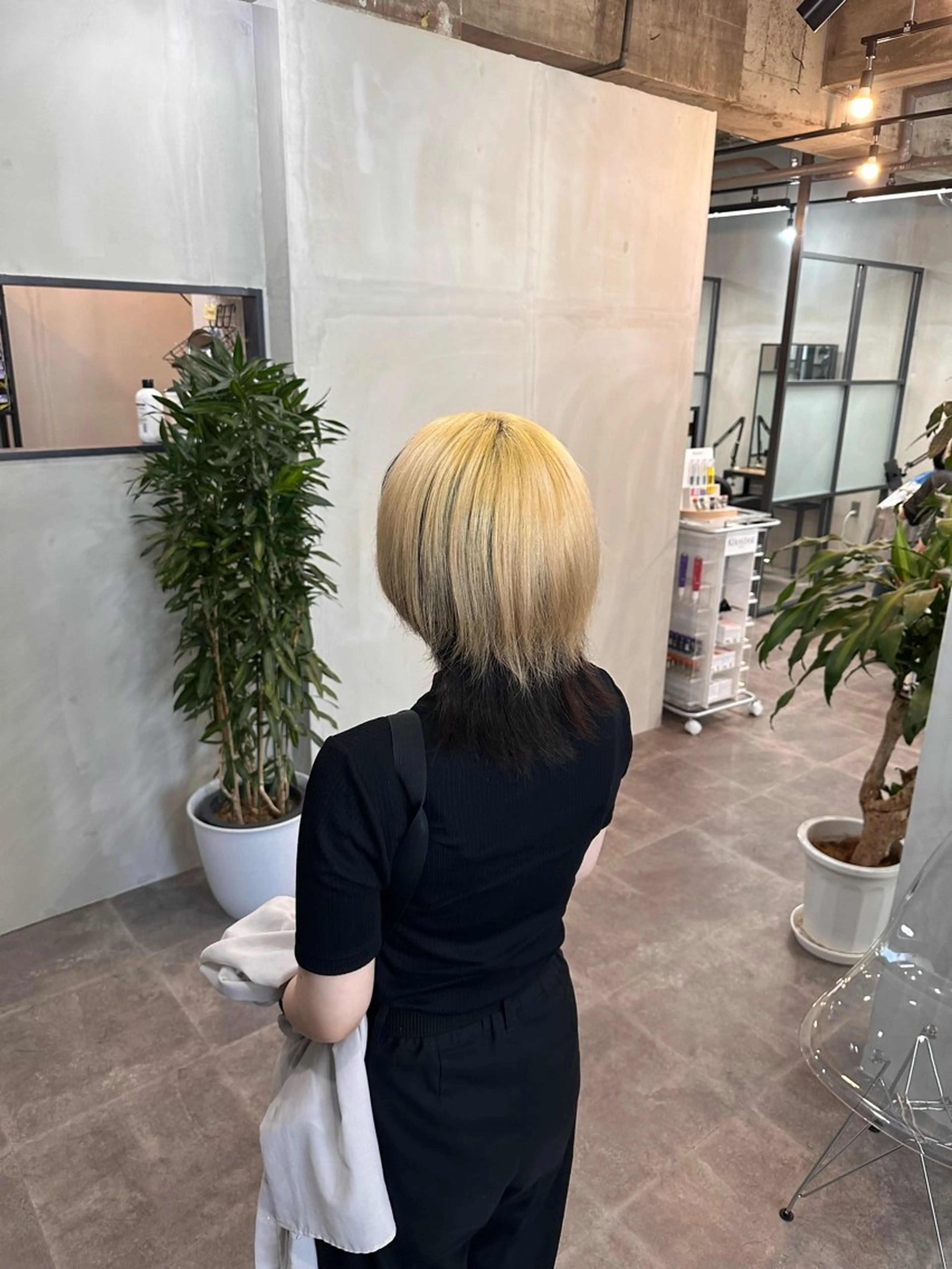 ミディアム カラー ヘアアレンジ cecil hair 難波店所属・髪質改善透明感カラー /SHOGO☀️のヘアスタイル