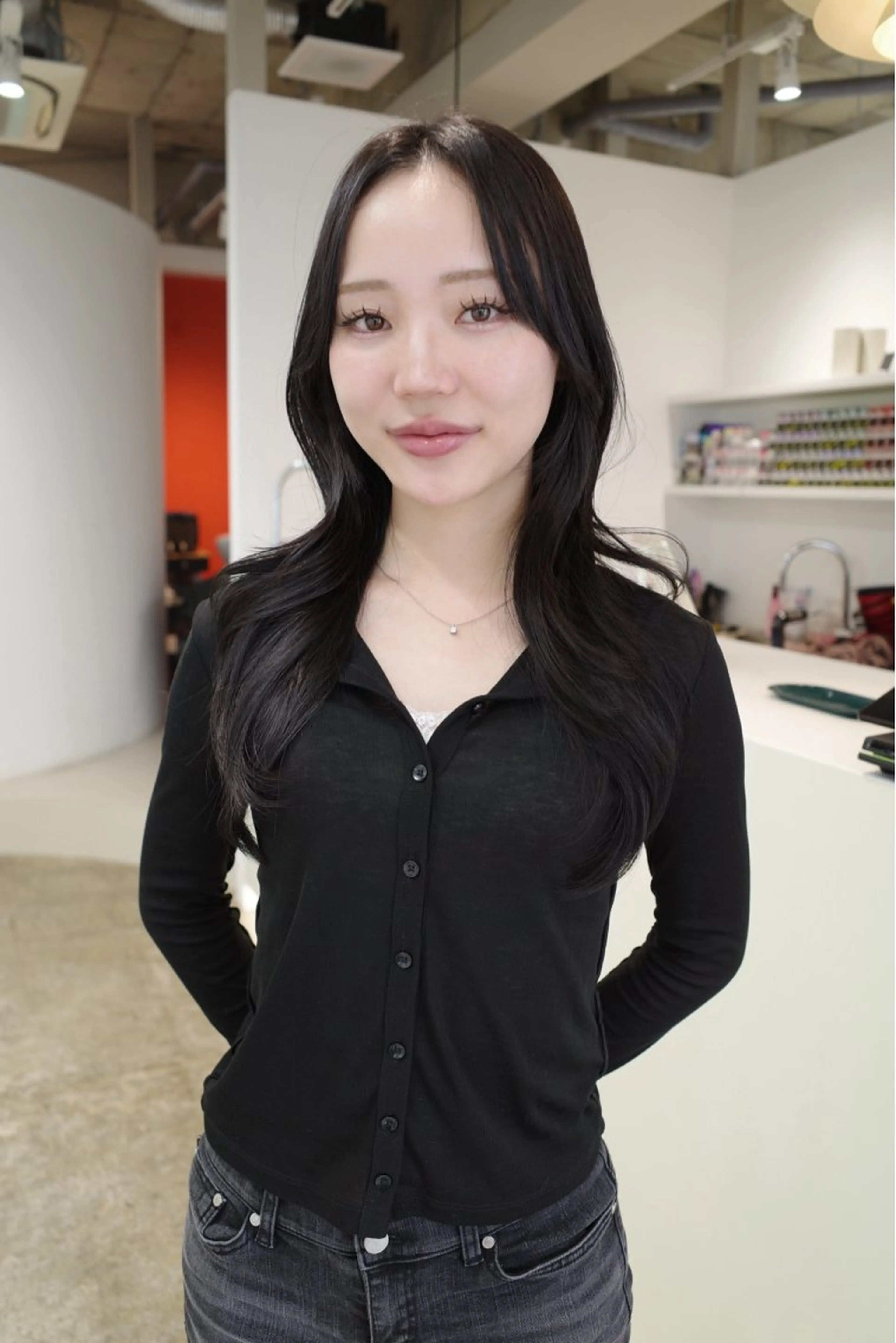 ロング カラー ヘアカラー トリートメント 𝘚𝘶𝘻𝘶 𓂃𓈒𓏸のヘアスタイル