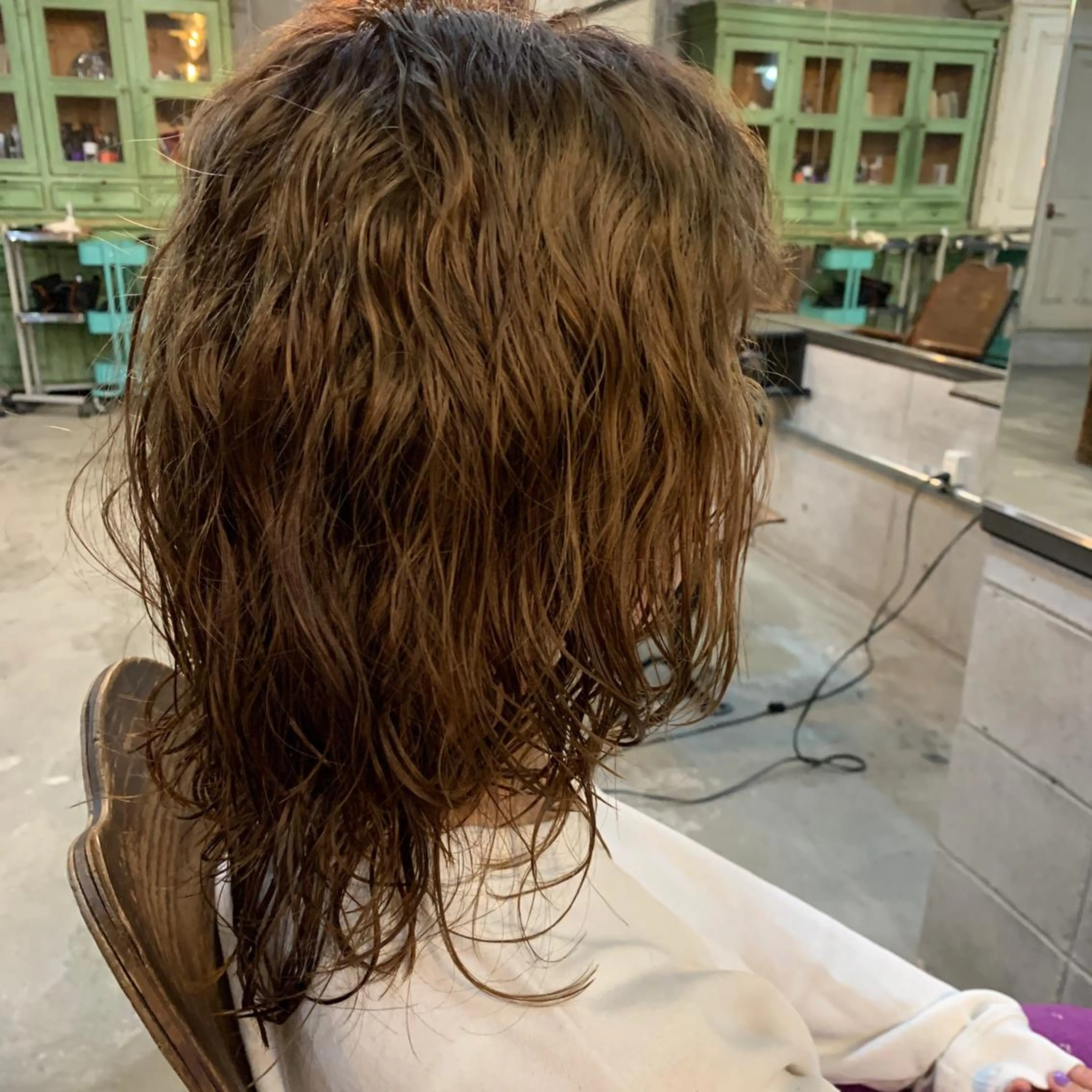 ミディアム カラー パーマ メンズ カット パーマ トリートメント 南堀江🌿パーマ Tetsu【テツ】のヘアスタイル