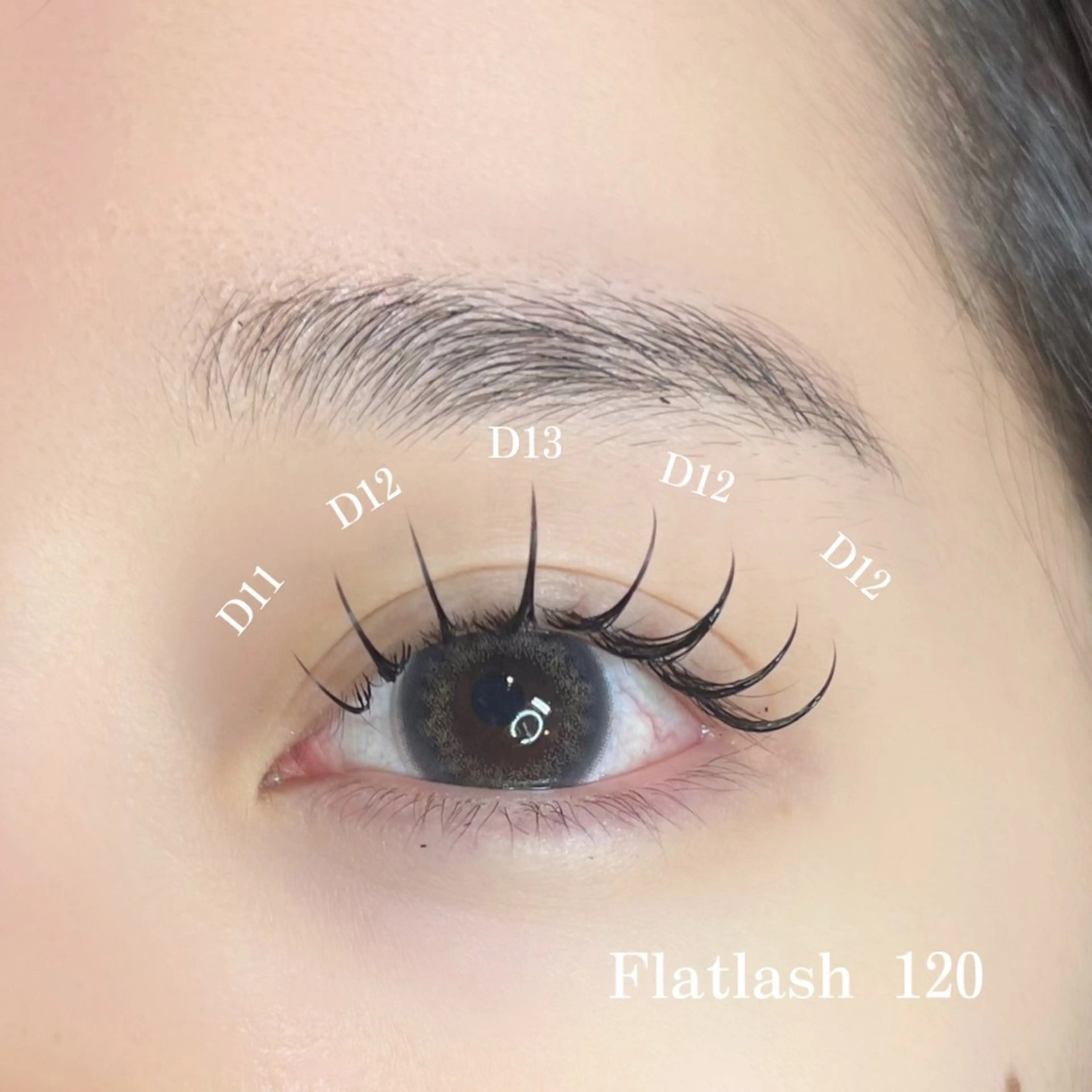 🤍 フラットラッシュ 80本の写真