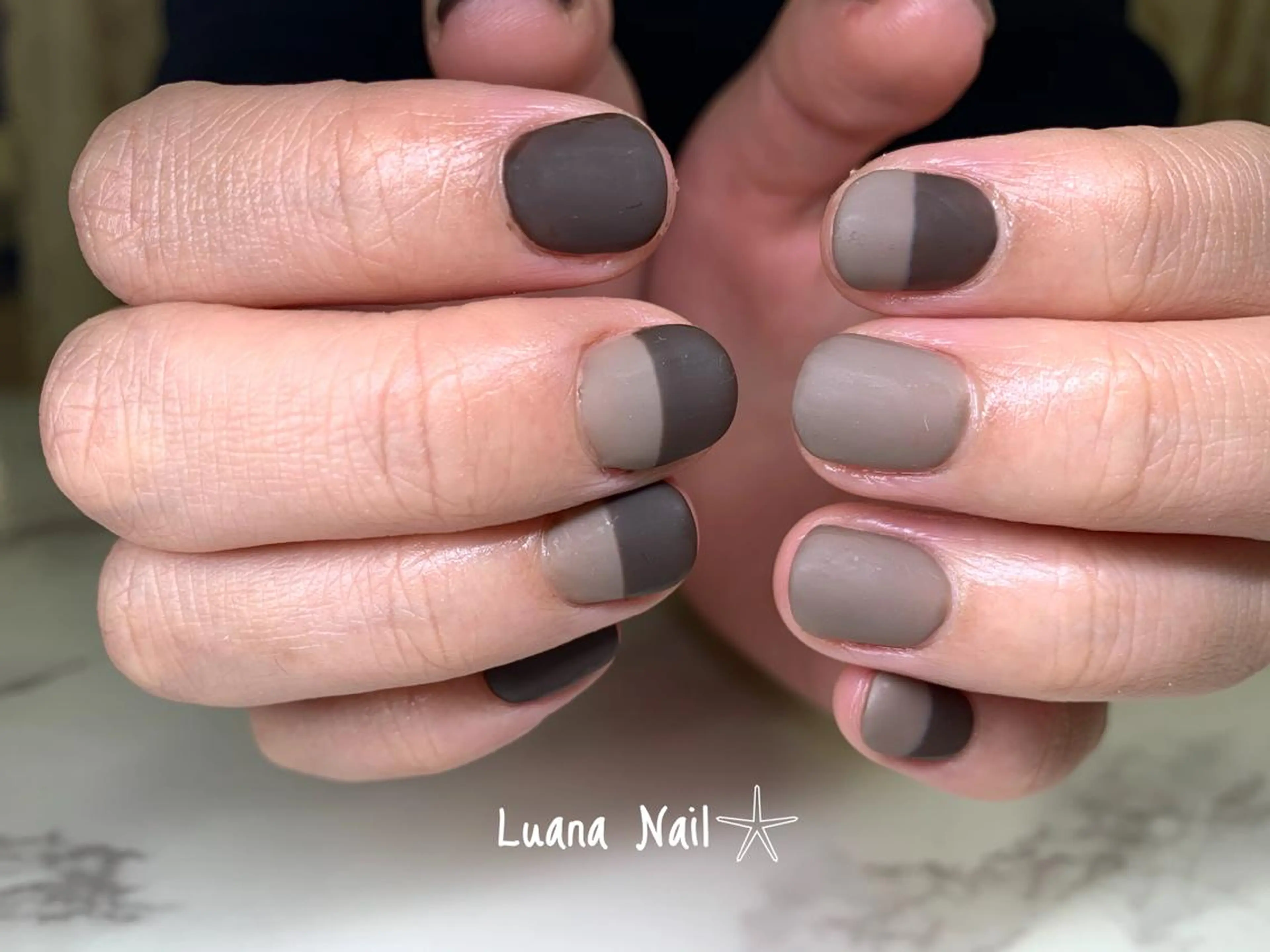 ネイル マットネイル ハンドネイル BeauJu by Luana Nail所属・BeauJu by Luana Nailのネイルデザイン