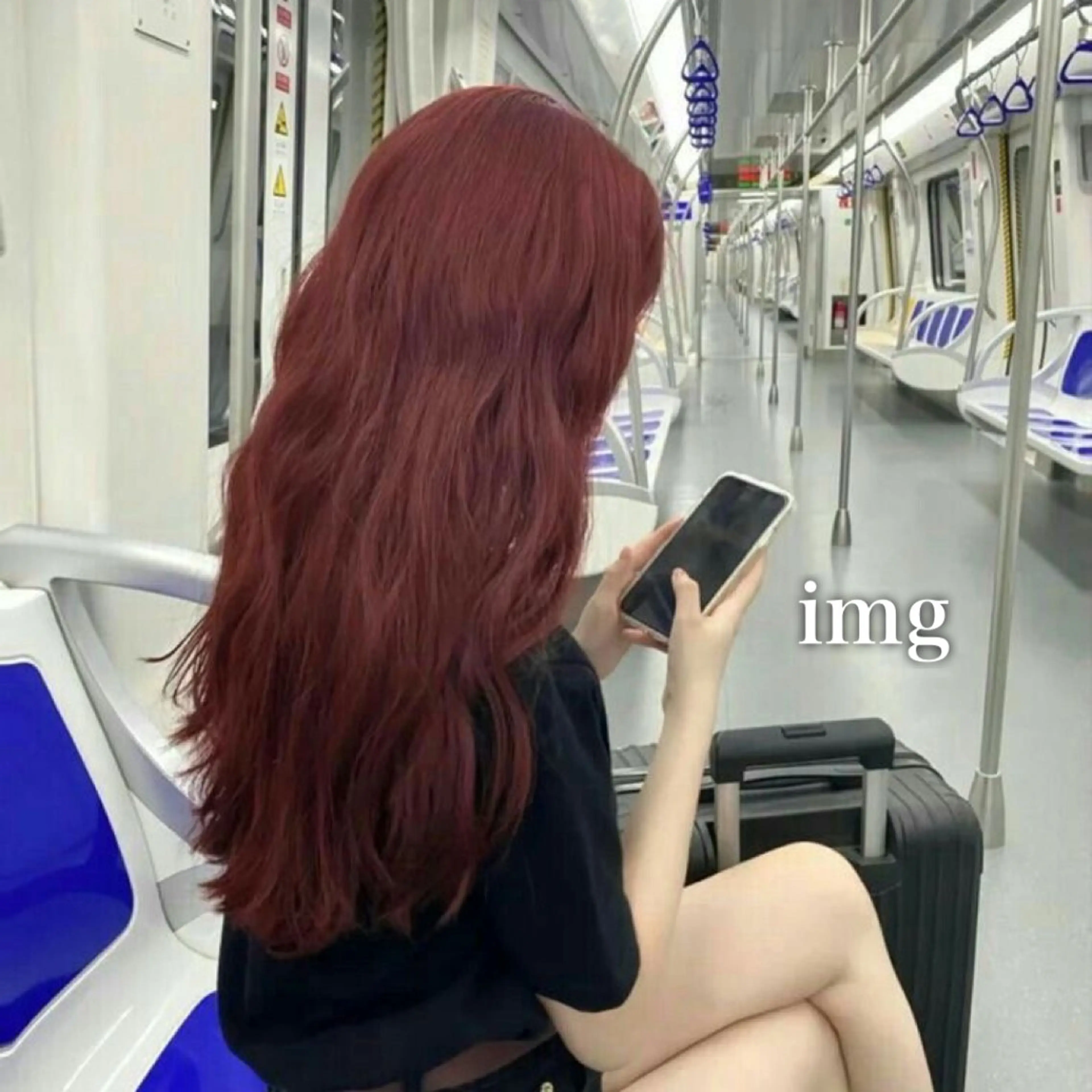 セミロング カラー ヘアアレンジ ブリーチ ブリーチなしカラー ❣️ブリーチなし暖色 ayu❣️のヘアスタイル