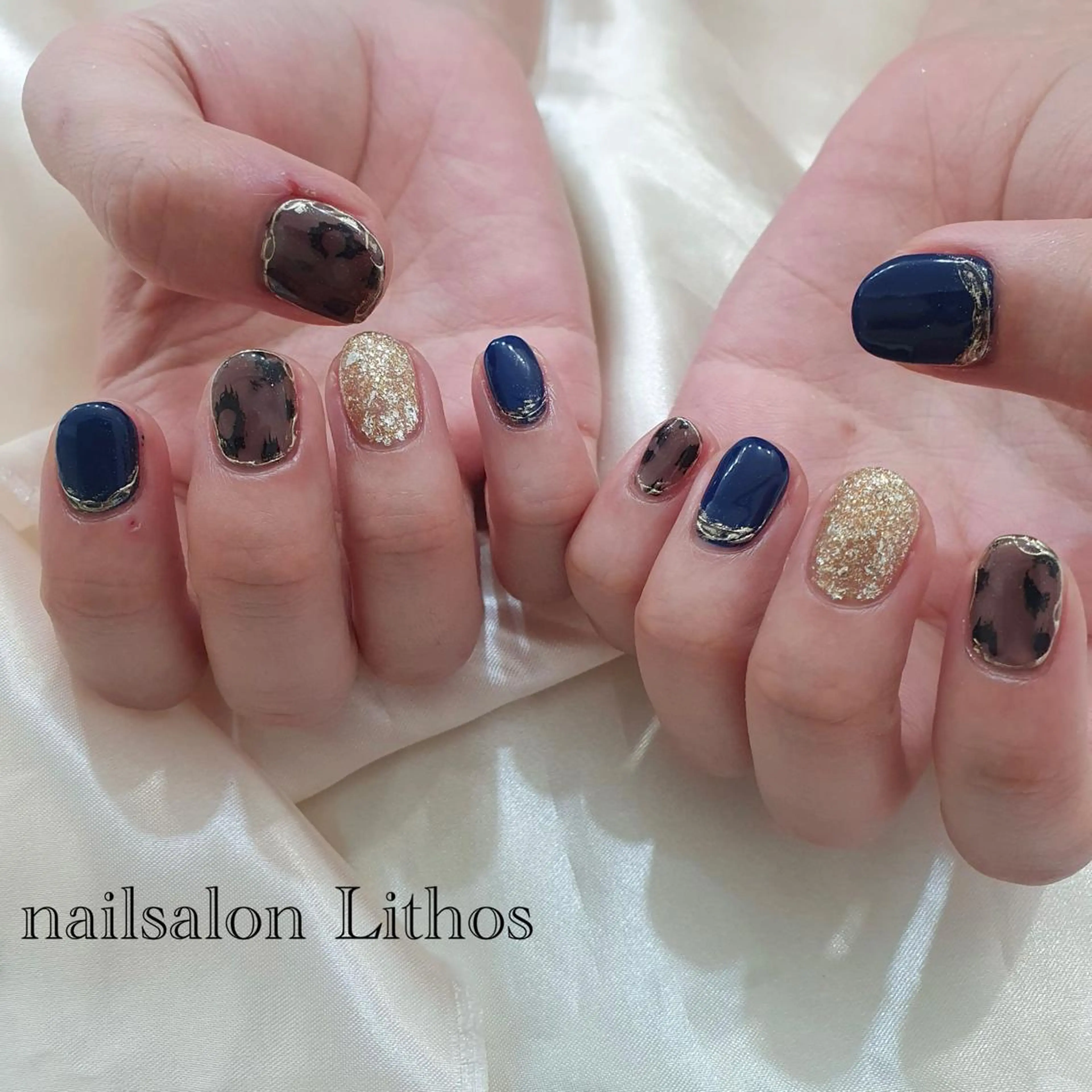 ネイル アニマル柄 ハンドネイル nailsalon Lithos所属・nailsalon Recontreのネイルデザイン