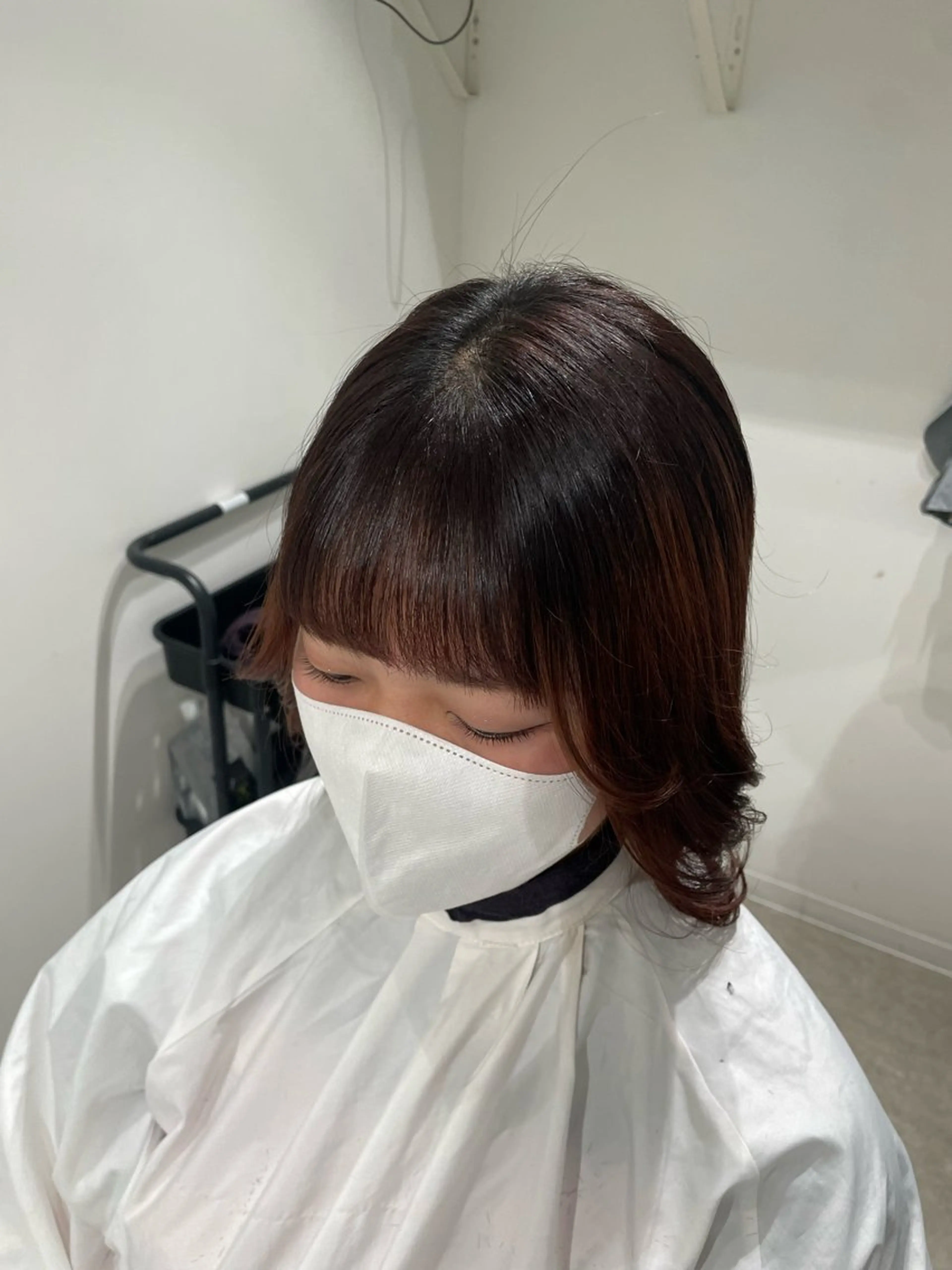 カット+前髪・顔周り縮毛矯正の写真