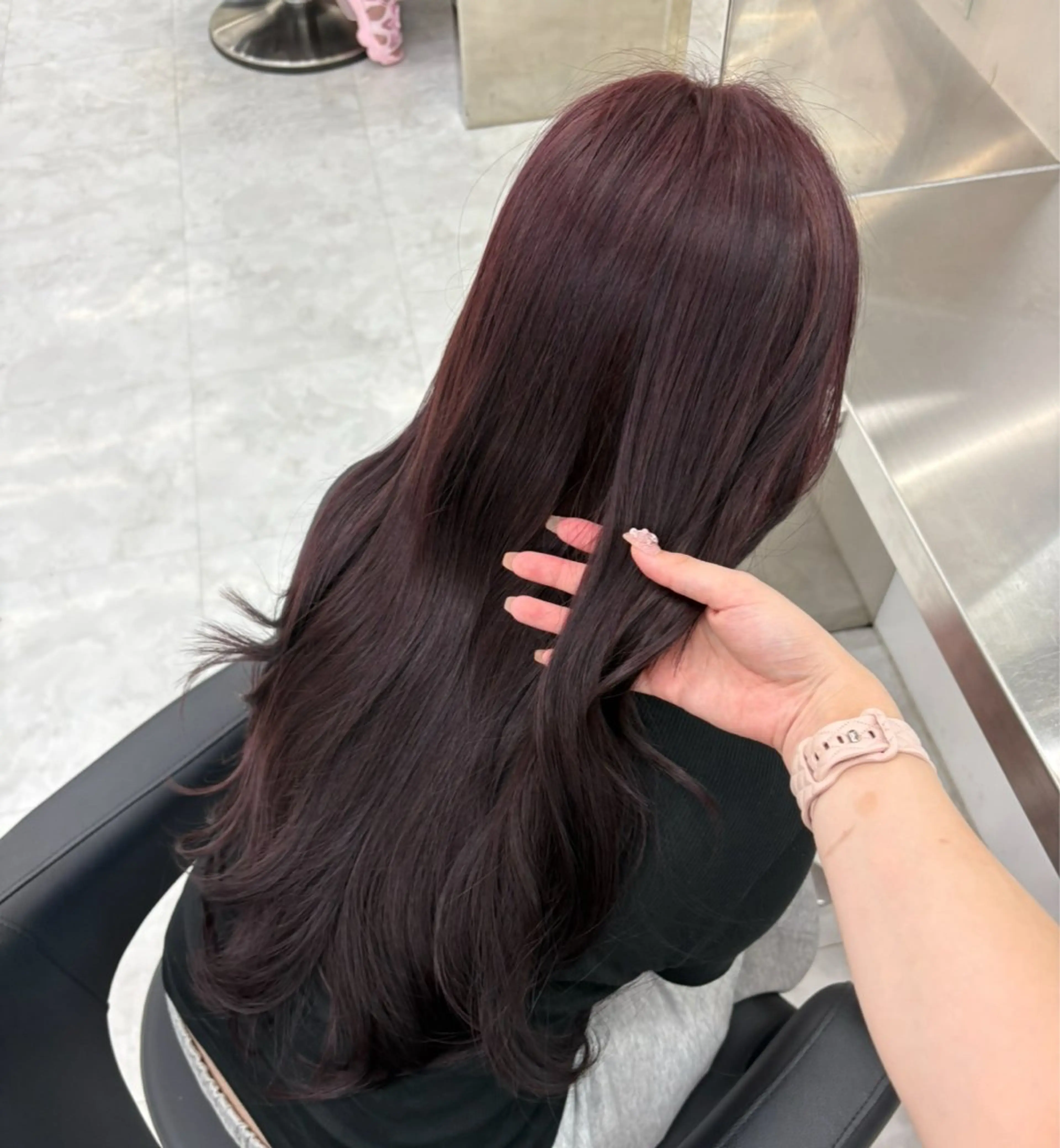 ロング カラー ヘアアレンジ 🫧‪🎀うる艶暖色 🏹Nanako🎀のヘアスタイル