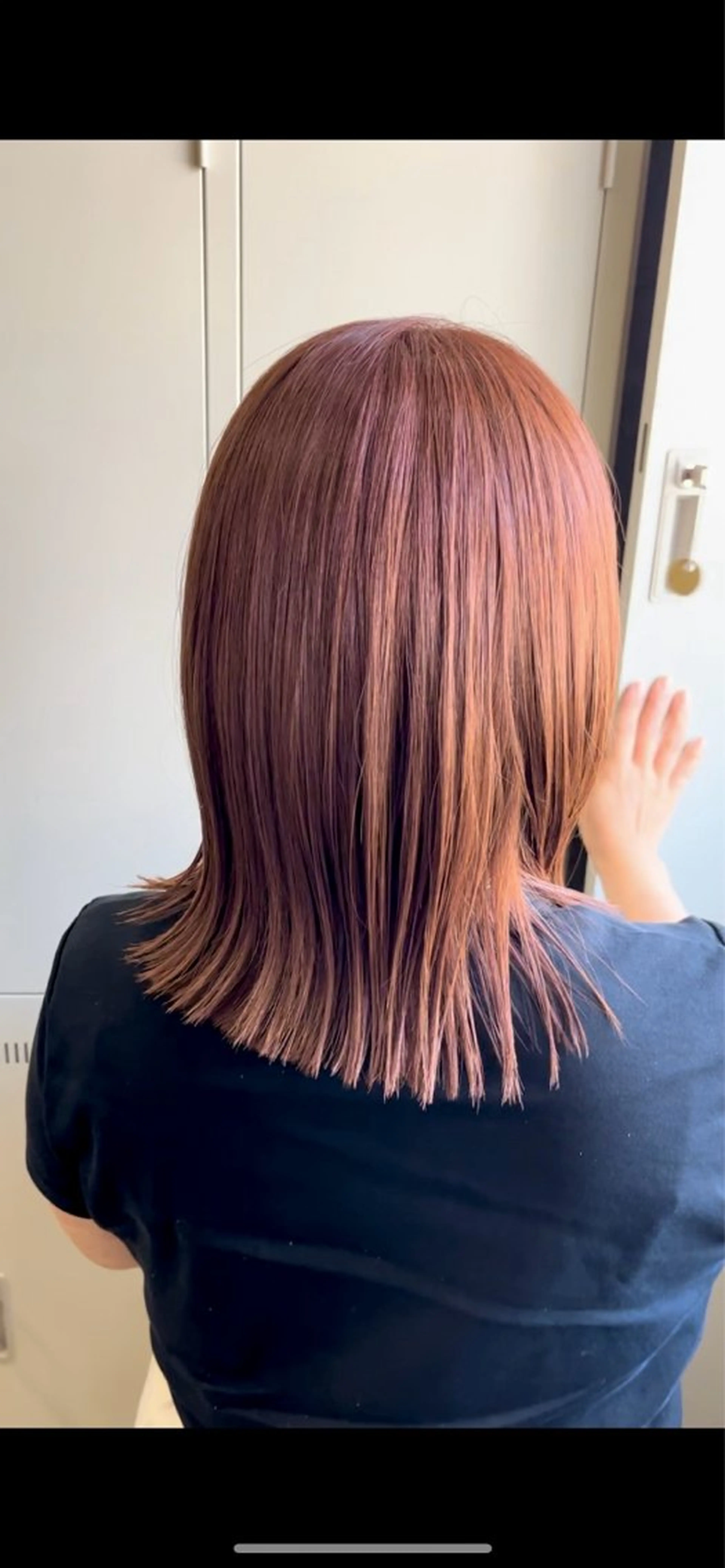ミディアム カラー ベージュカラー 透明感カラー ダブルカラー ピンクカラー ピンクベージュ olino【西田辺】 KAORIのヘアスタイル