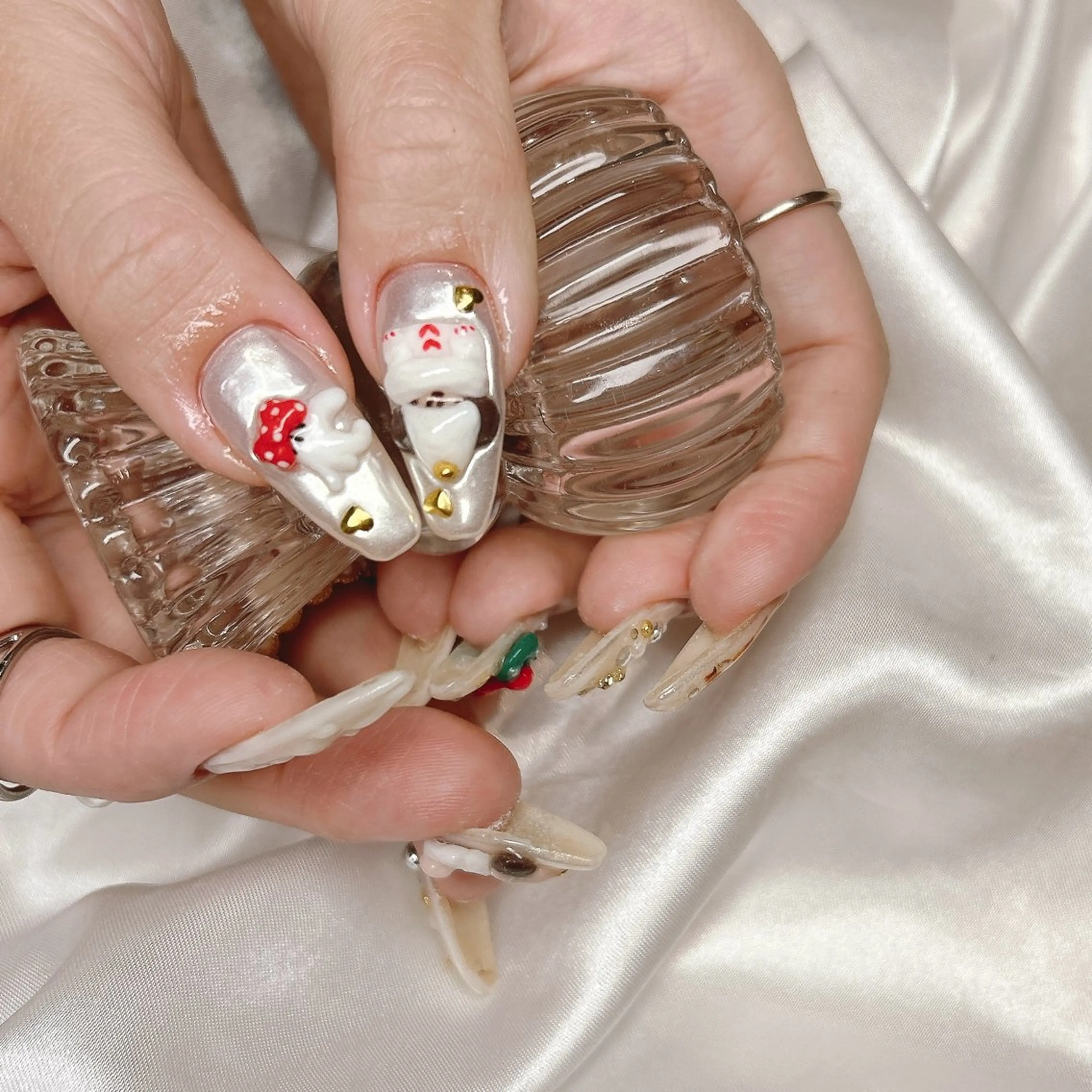 ネイル 持ち込み ハンドネイル junna ちょい個性派ネイルのネイルデザイン