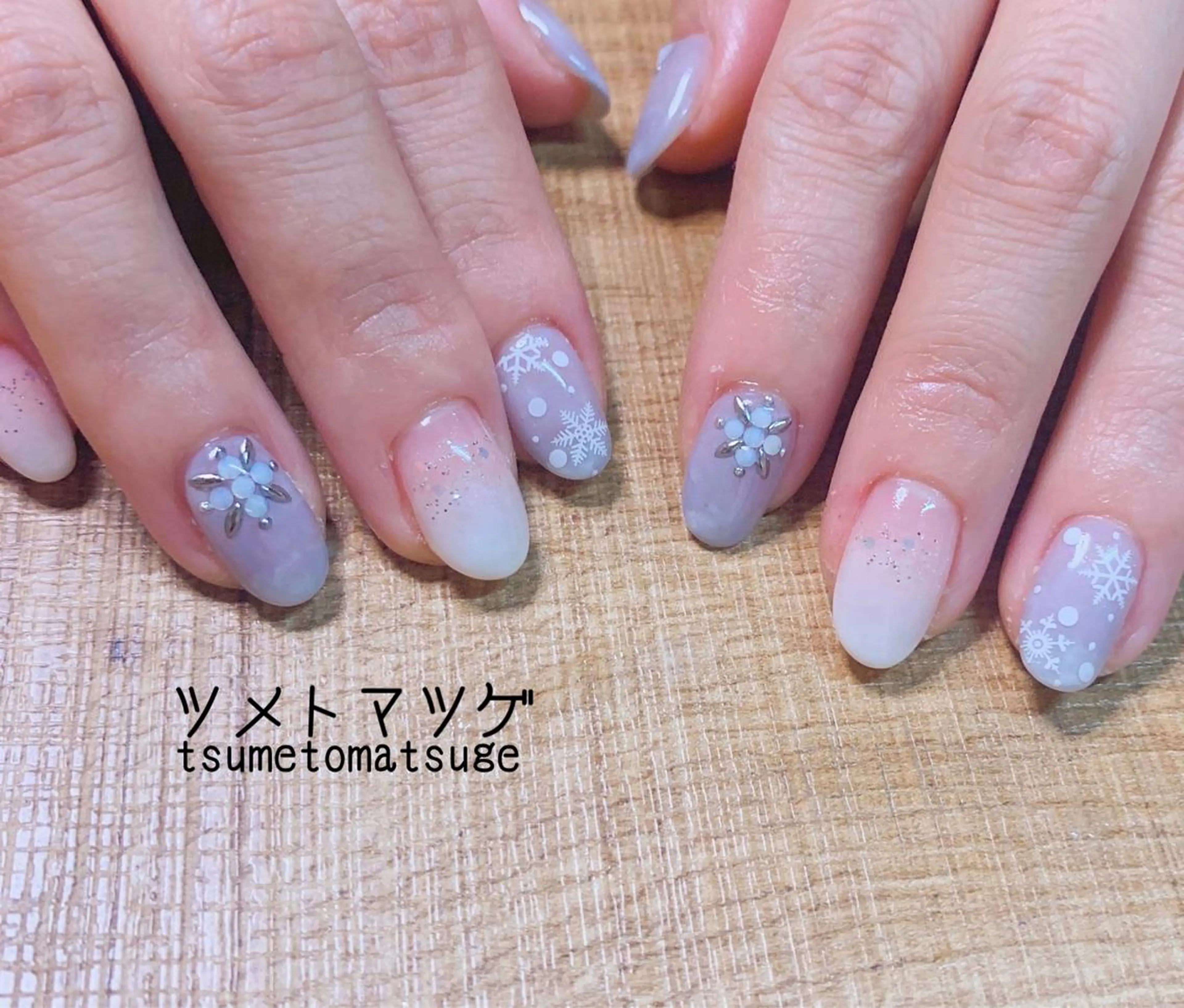 ショート ネイル アートネイル ハンドネイル ツメトマツゲ .のネイルデザイン