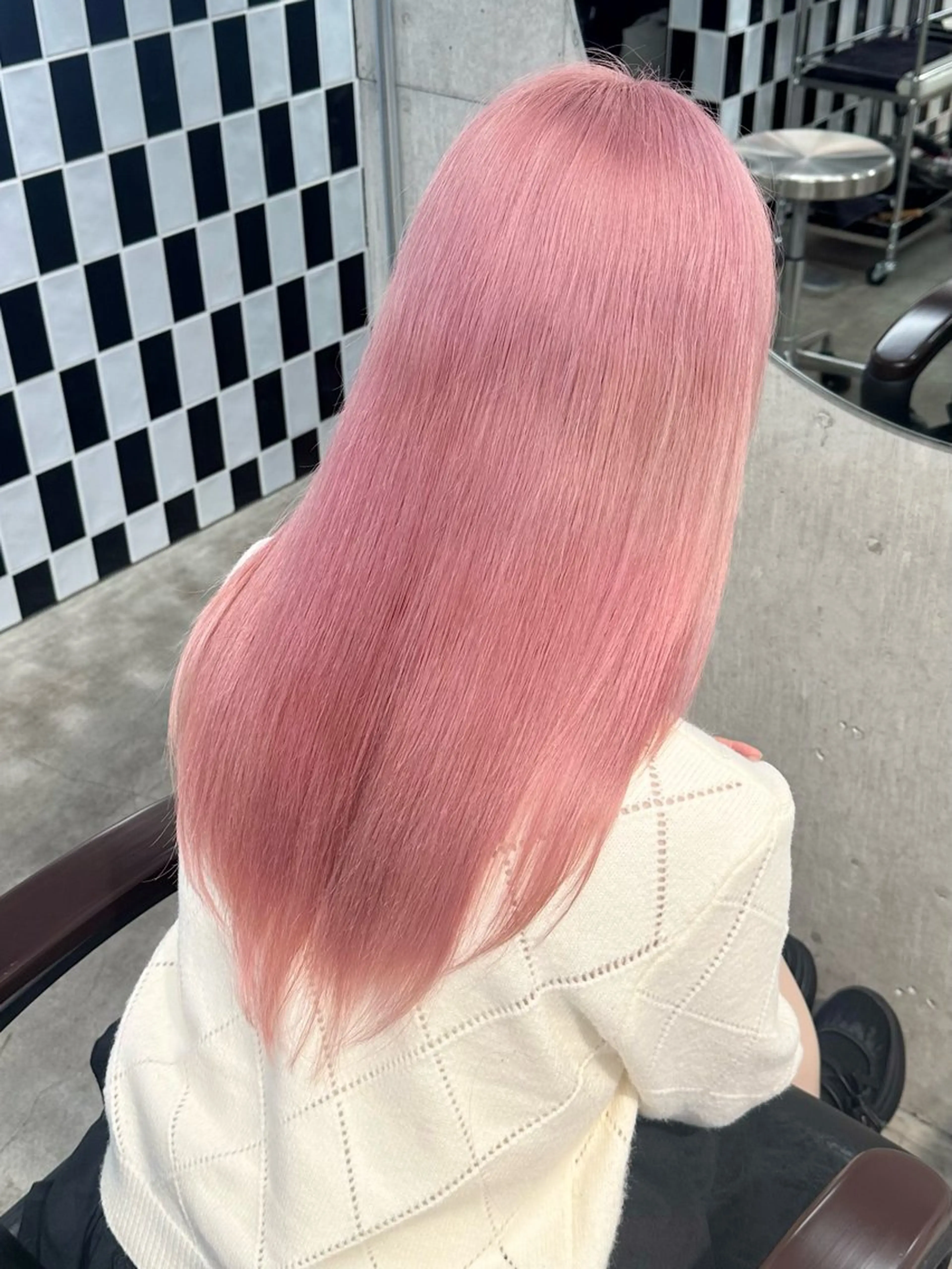 ロング ヘアカラー トリートメント 💖ムラ修正ブリーチ 💖【YUU】のヘアスタイル