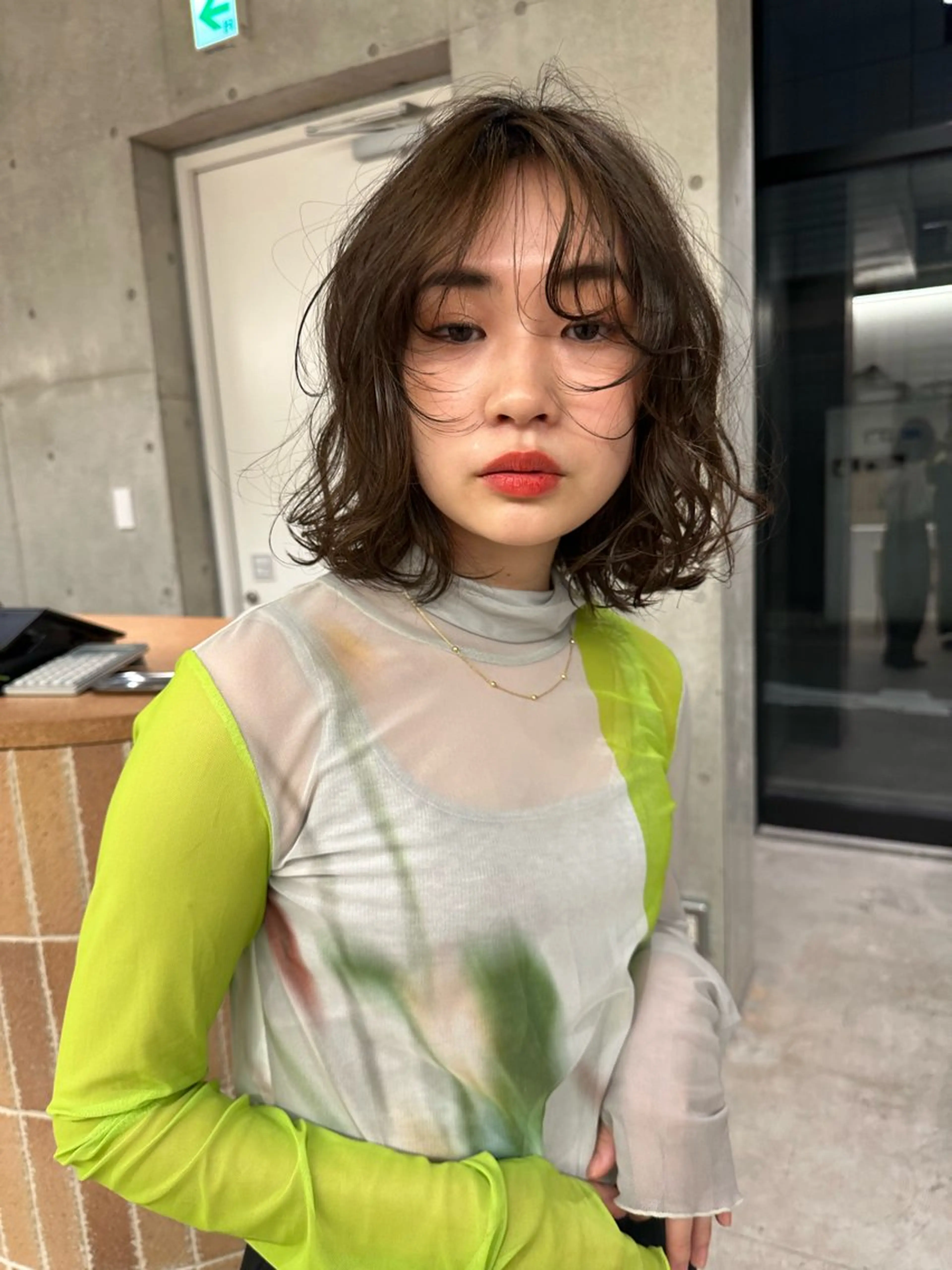 ミディアム カラー カット ヘアカラー お悩み解決パーマ hana🩰のヘアスタイル