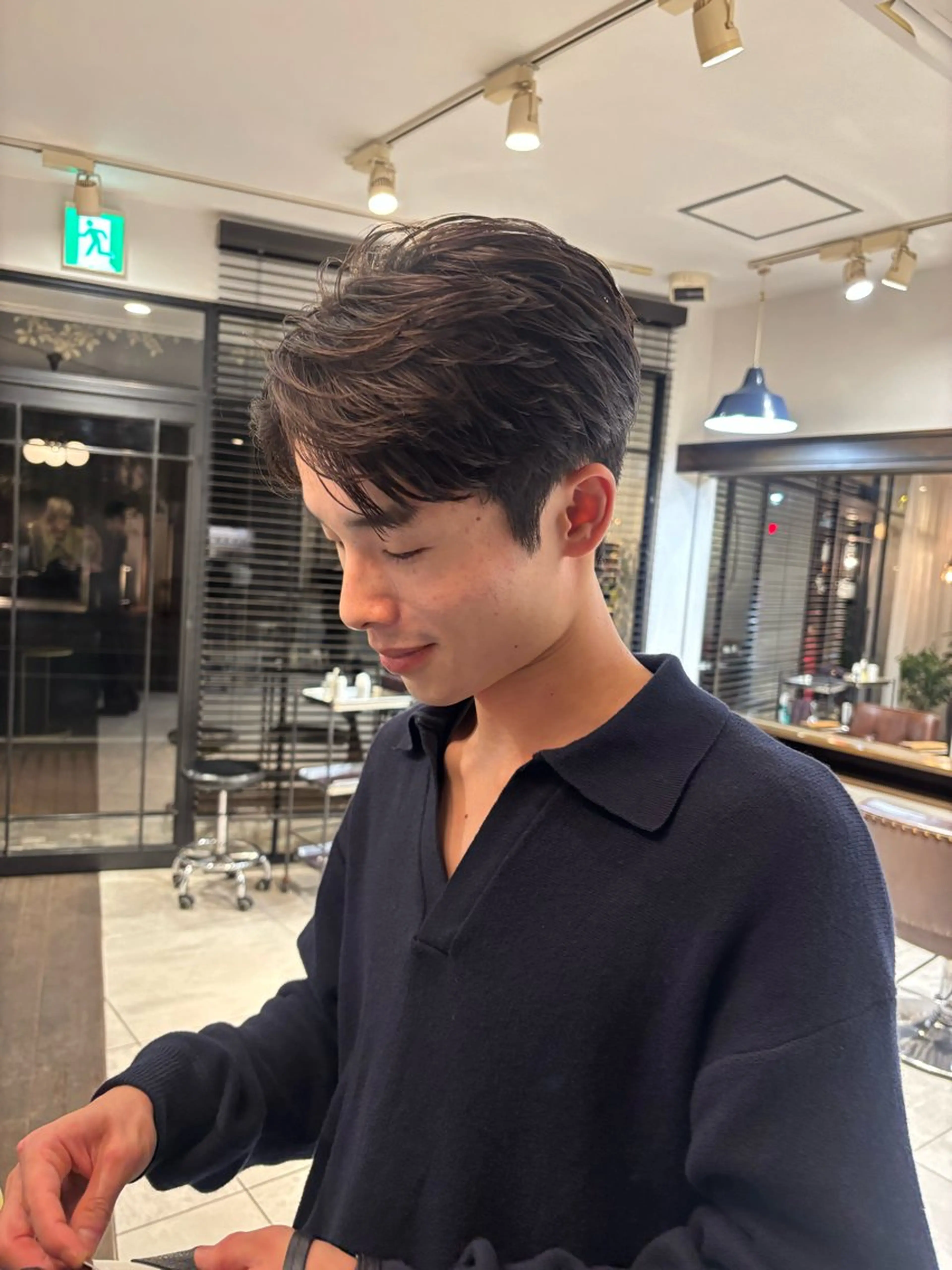 ショート パーマ メンズパーマ/ 上原琉介のヘアスタイル