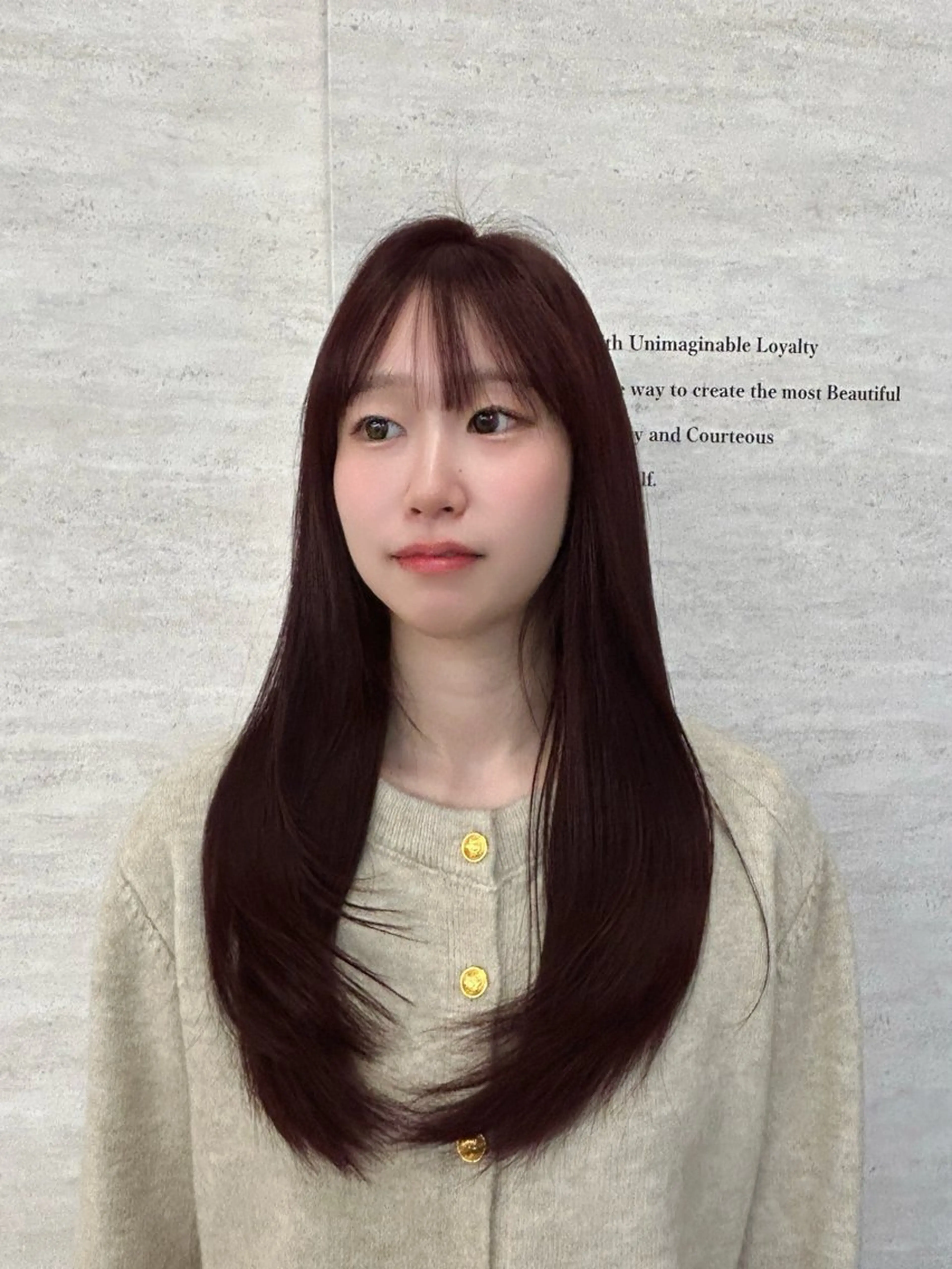 ロング ピンクブラウン ヘアカラー JUNO HAIR 🪽比内千聖のヘアスタイル