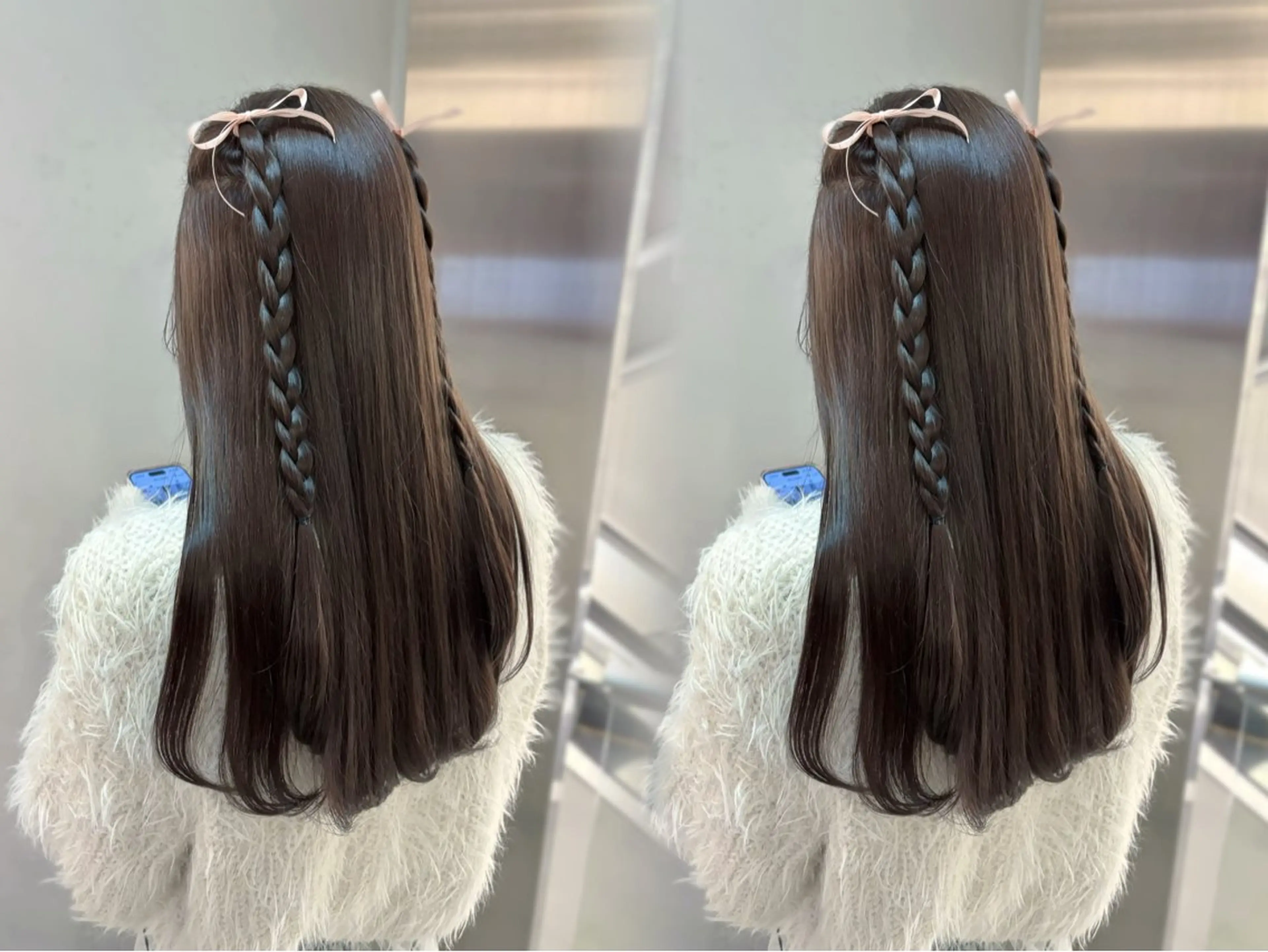 ロング カラー ブラウンカラー チョコレートブラウン 透明感カラー ヘアカラー enne栄店 fukaのヘアスタイル
