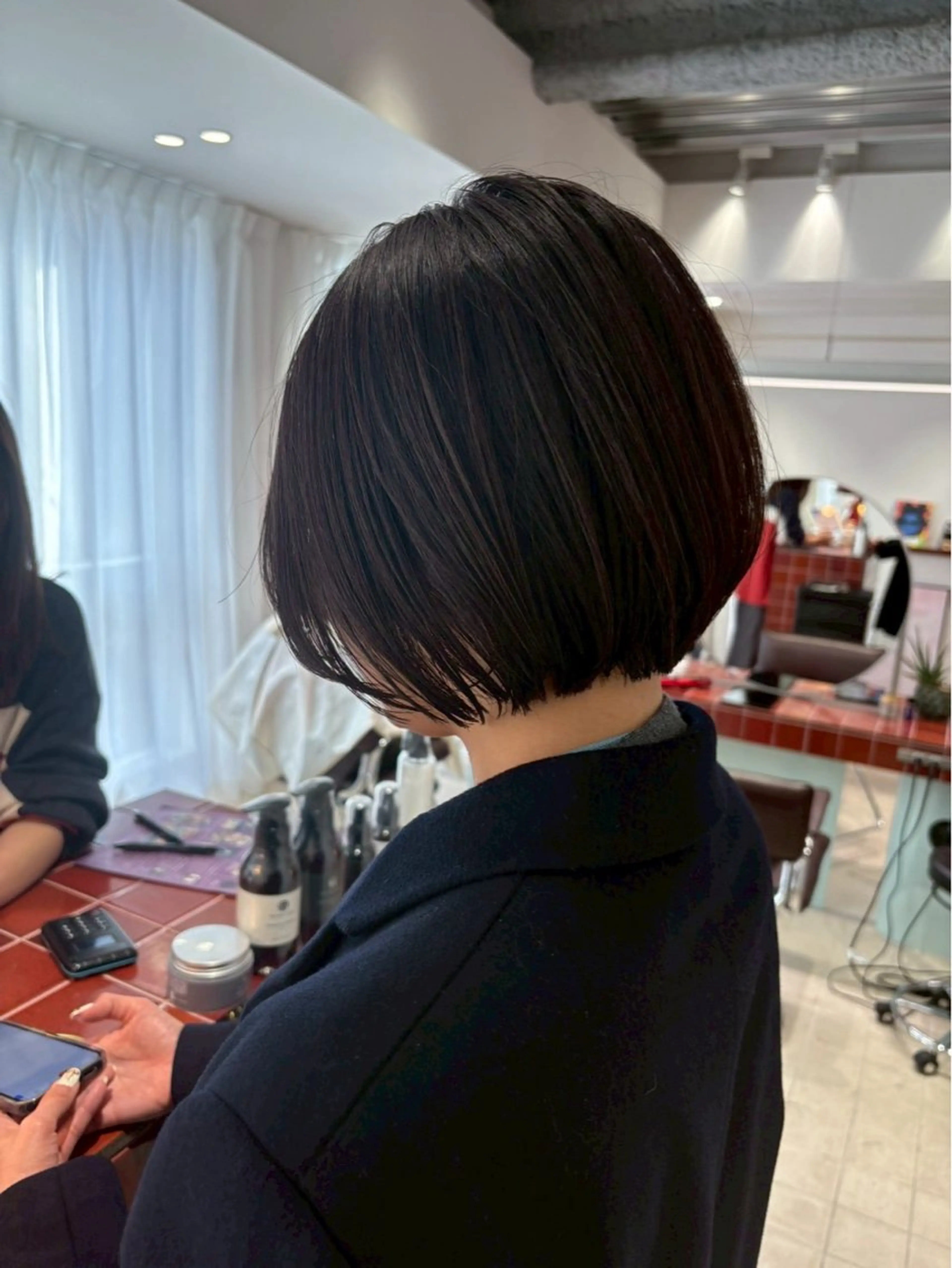 れんか/ボブ/レイヤ ー/ベージュ/艶髪のヘアスタイル