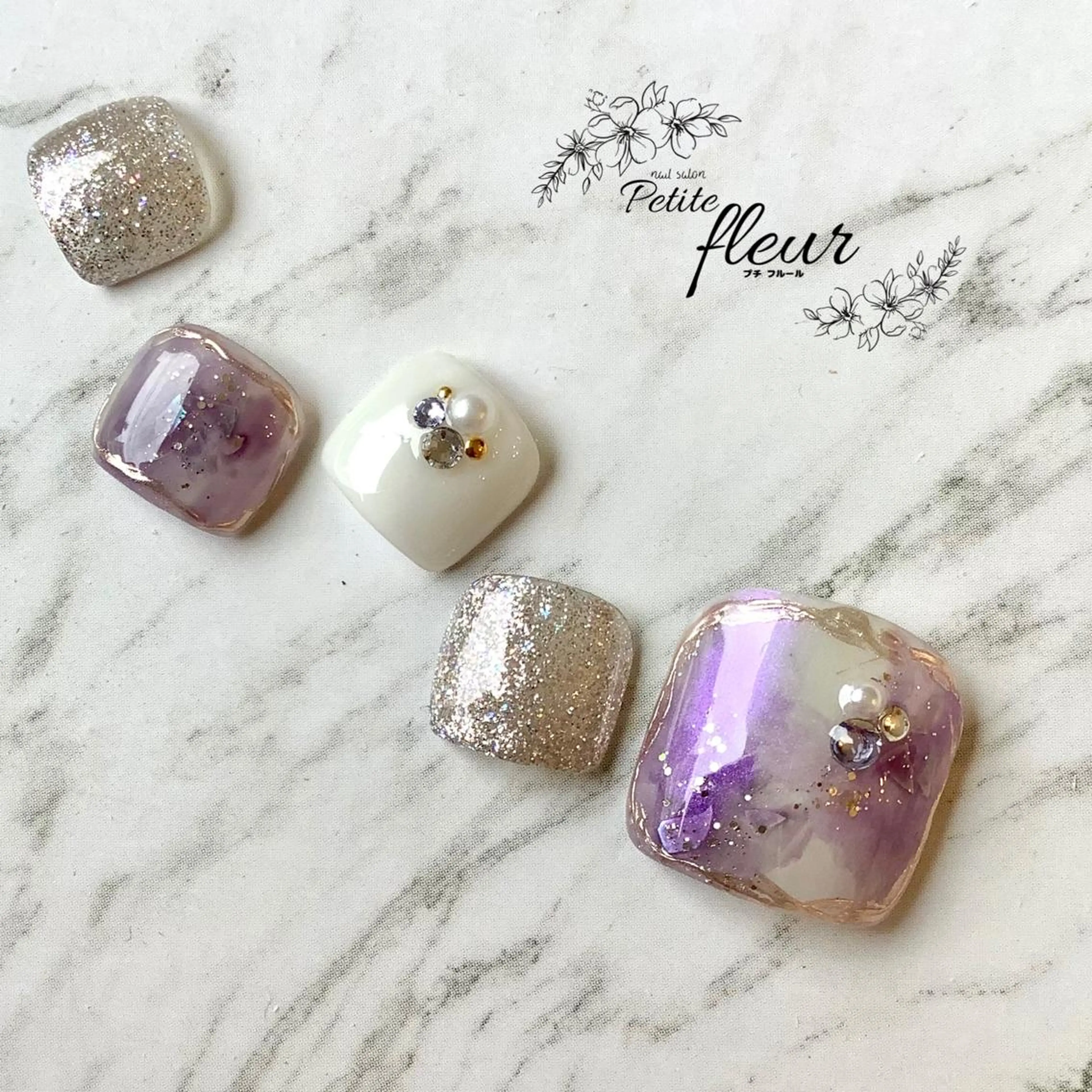 ネイル ❁⃘*。Petite fleur❁⃘*りさのネイルデザイン