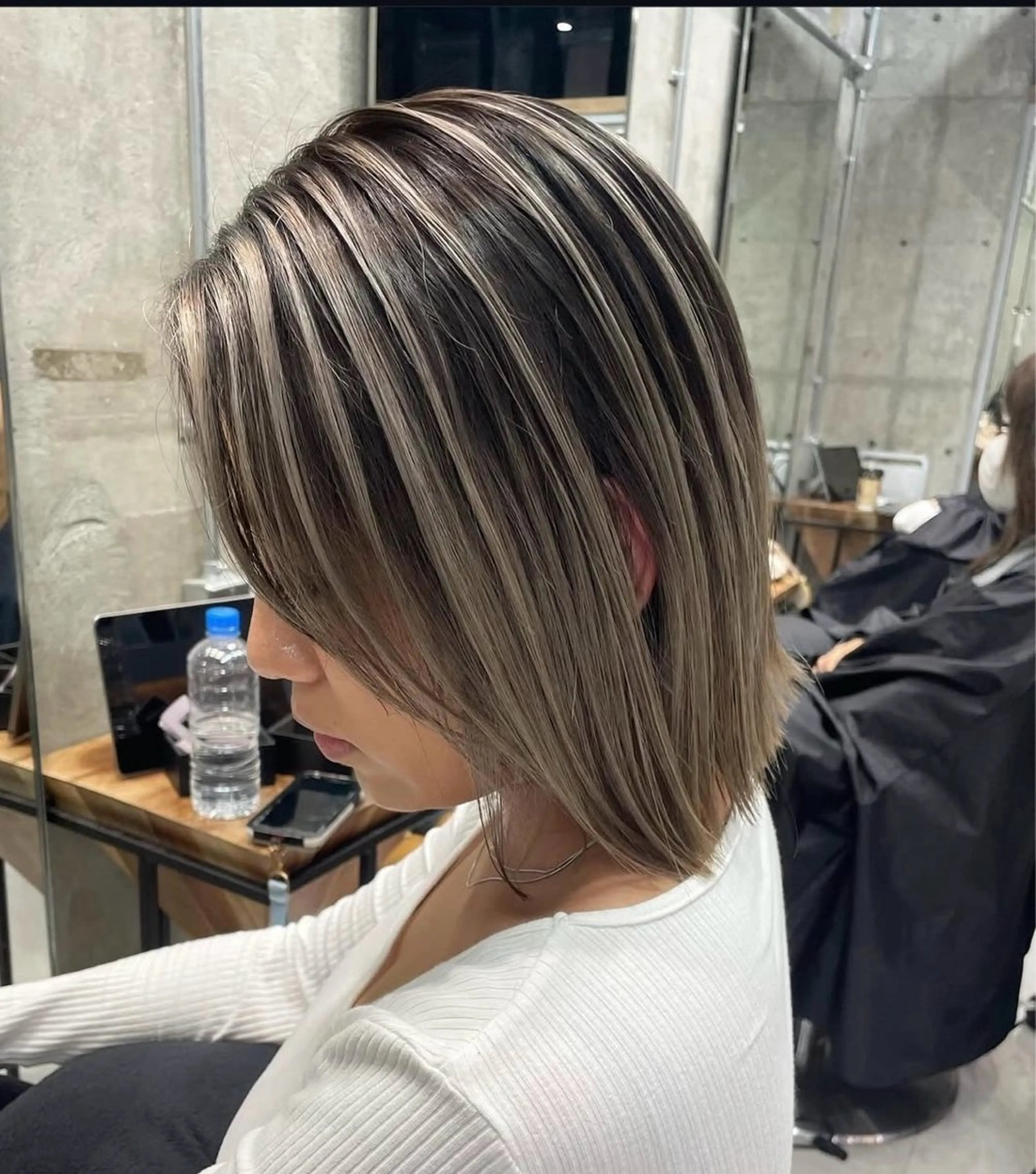 ミディアム カラー ♡ハイライトカラー shinri♡のヘアスタイル