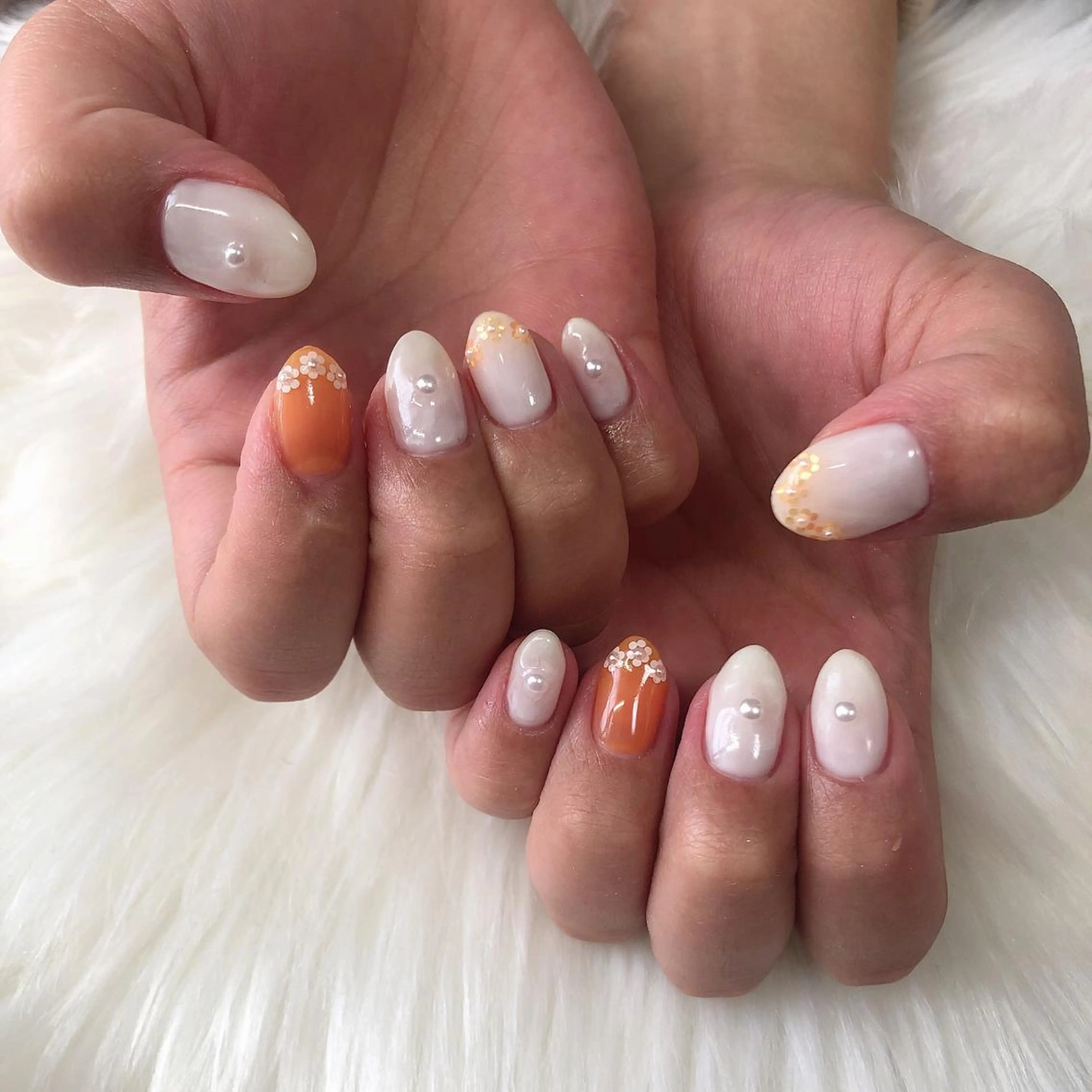 ネイル ハンドネイル 西岡 杏のネイルデザイン