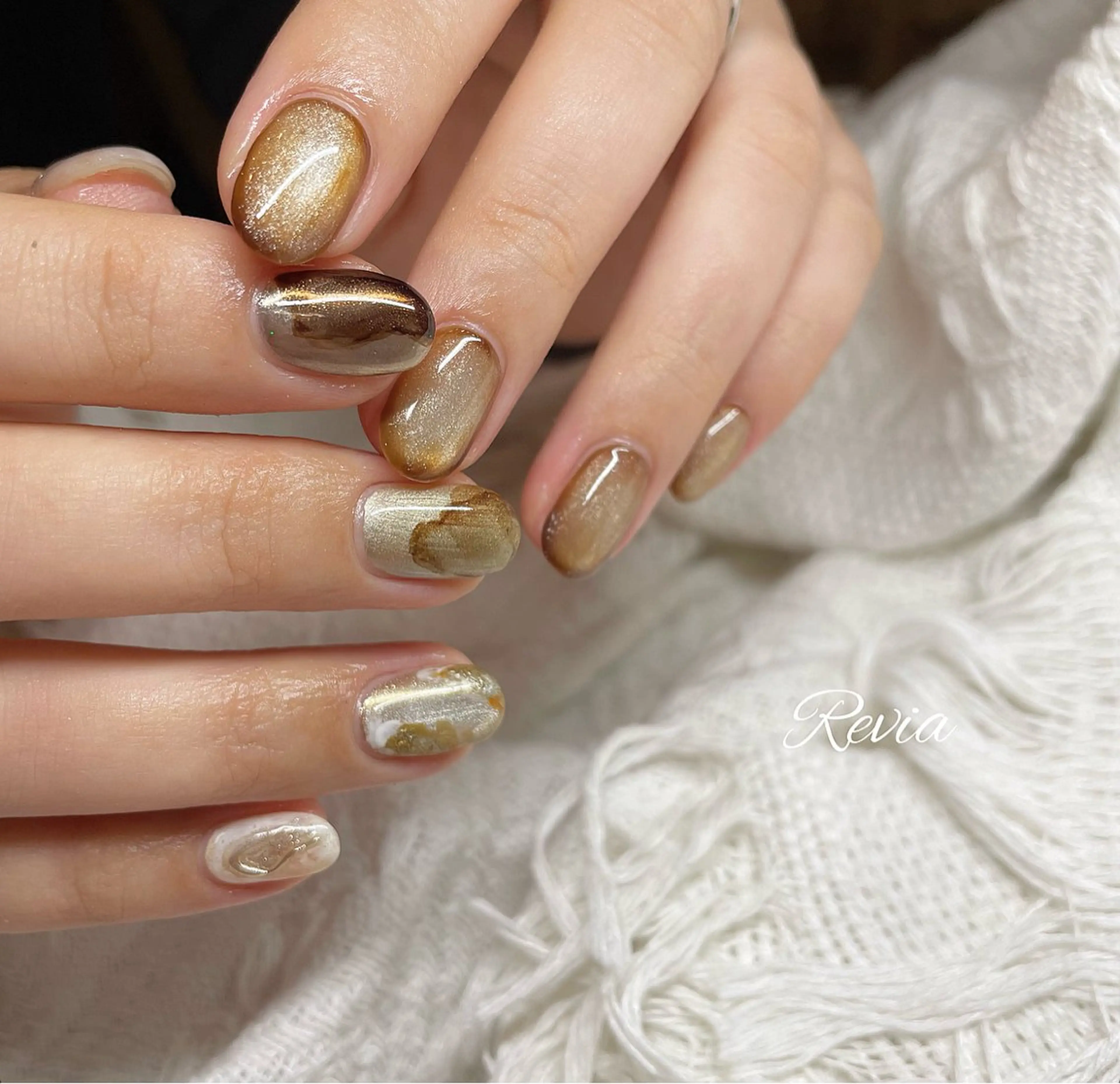 ネイル ハンドネイル revia所属・ERI Nailistのネイルデザイン