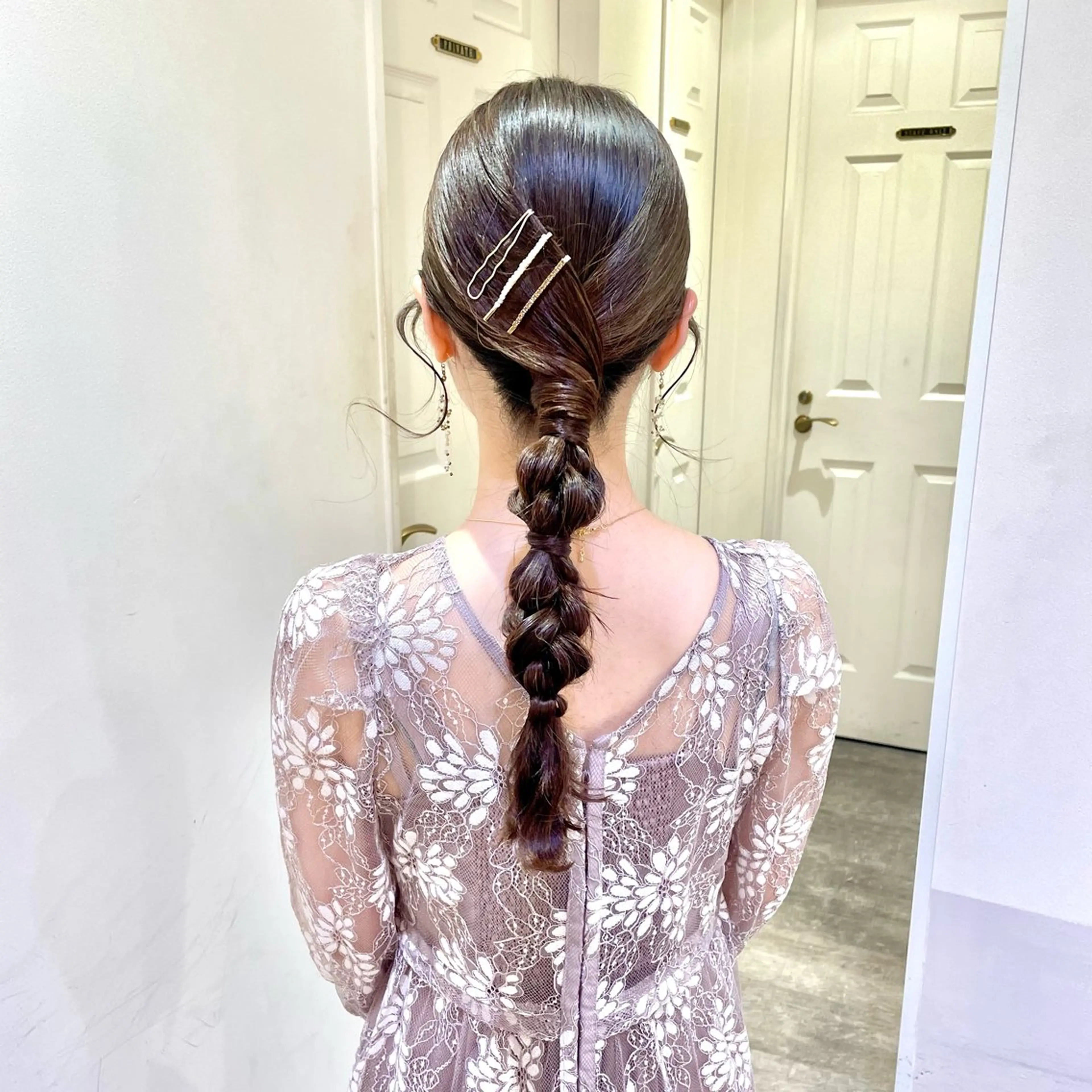 ヘアアレンジ ハイトーンカラー/ 長さだし🐇きょうかのヘアスタイル