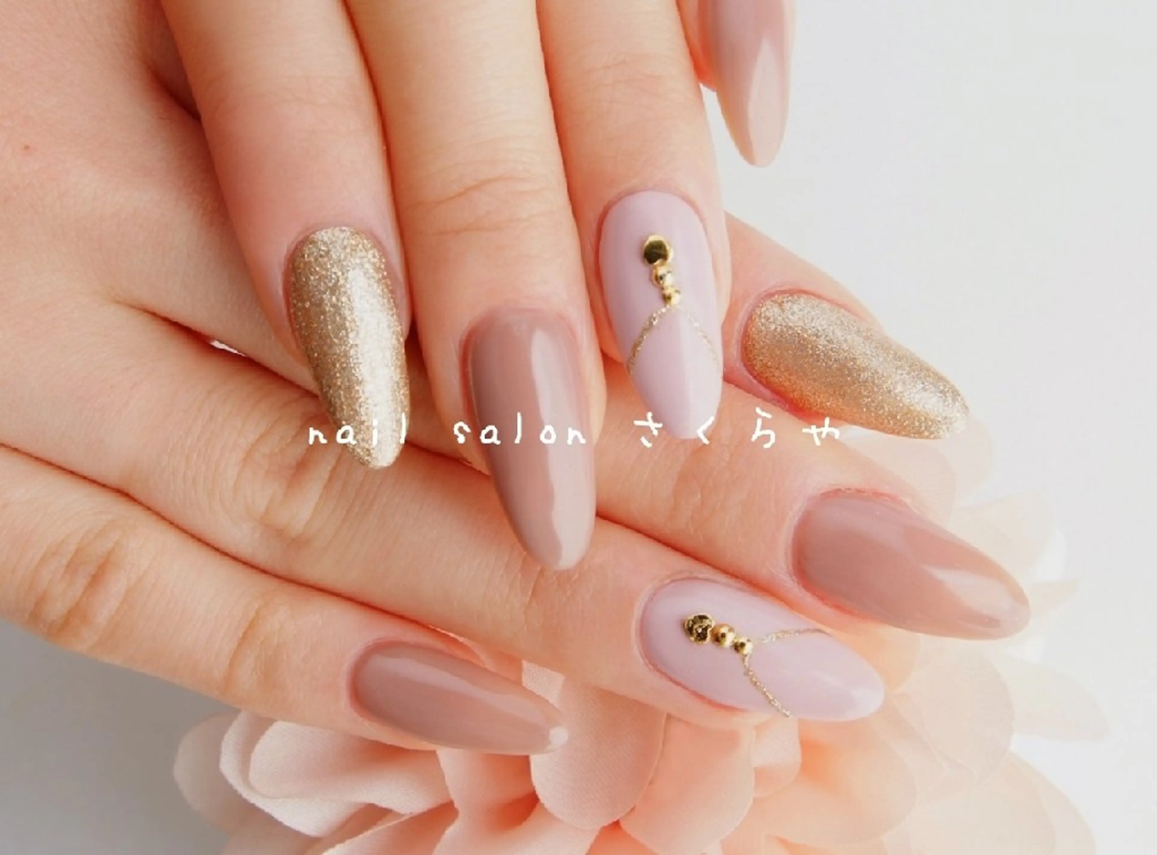 ネイル オフィスネイル シンプルネイル さくらや❤ パラジェル使用のネイルデザイン