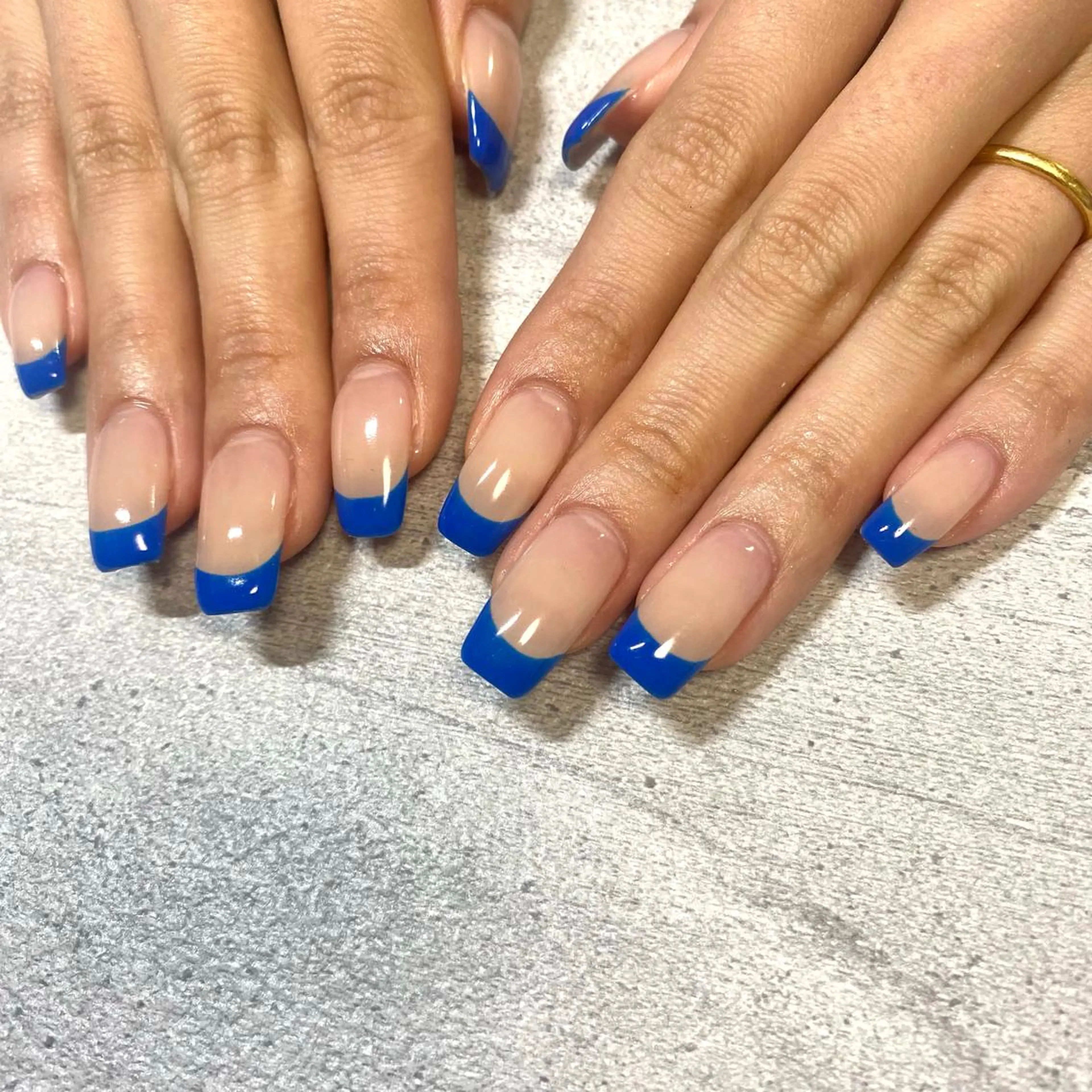 【オフ込み】クリアベースのフレンチネイルorカラーグラデーション✨の写真