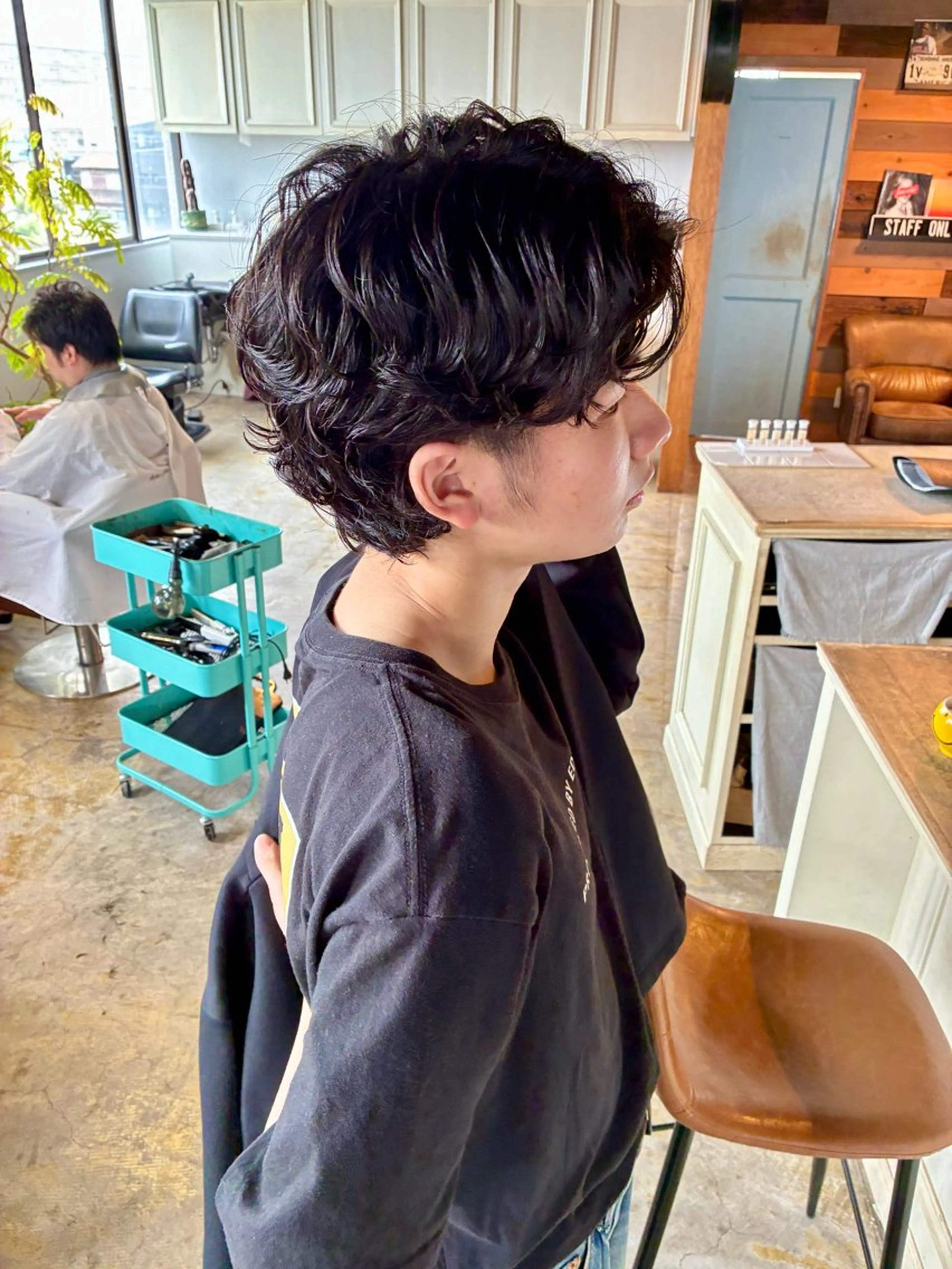 パーマ メンズ カット パーマ トリートメント 金山/メンズパーマ 西村侑真のヘアスタイル