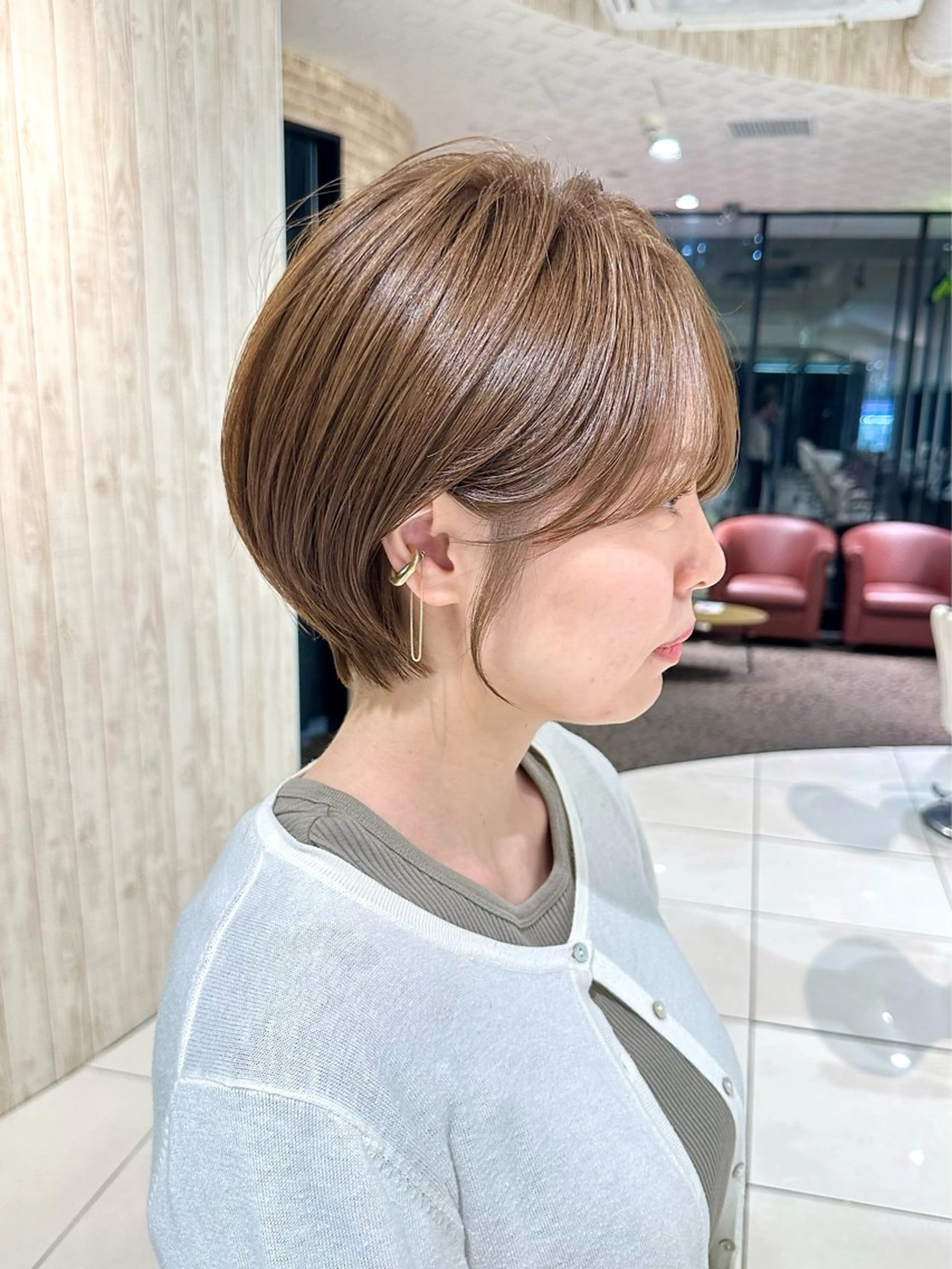 ショート ショートボブ ハンサムショート 丸みショート ボブ ショートヘア 荻窪/ショートヘア✨ ショートボブ長松大哉のヘアスタイル