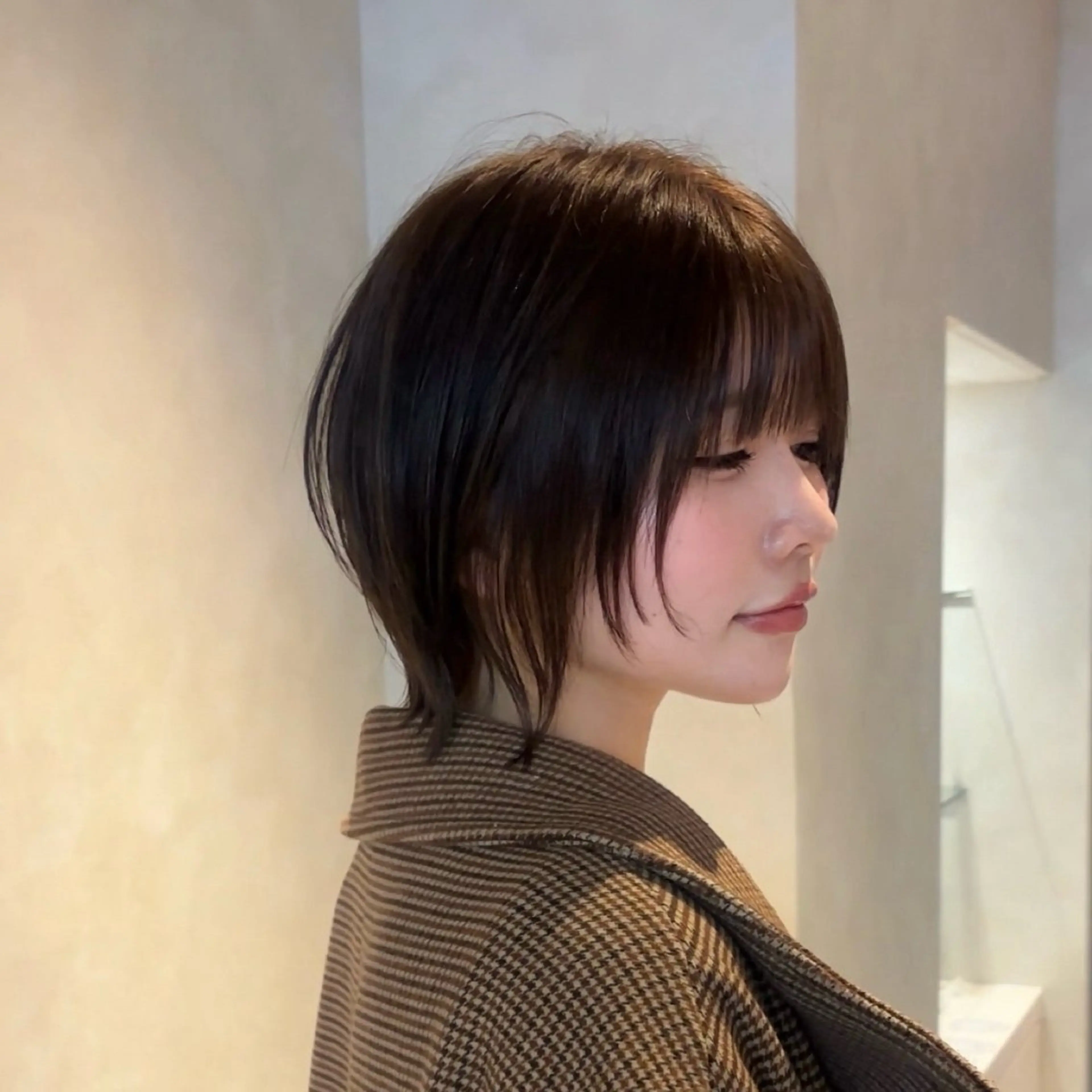 ミディアム カラー ボブレイヤー ボブ レイヤーカット 似合わせカット カット ヘアカラー トリートメント ウメダナオヤ/ くびれヘア✨のヘアスタイル