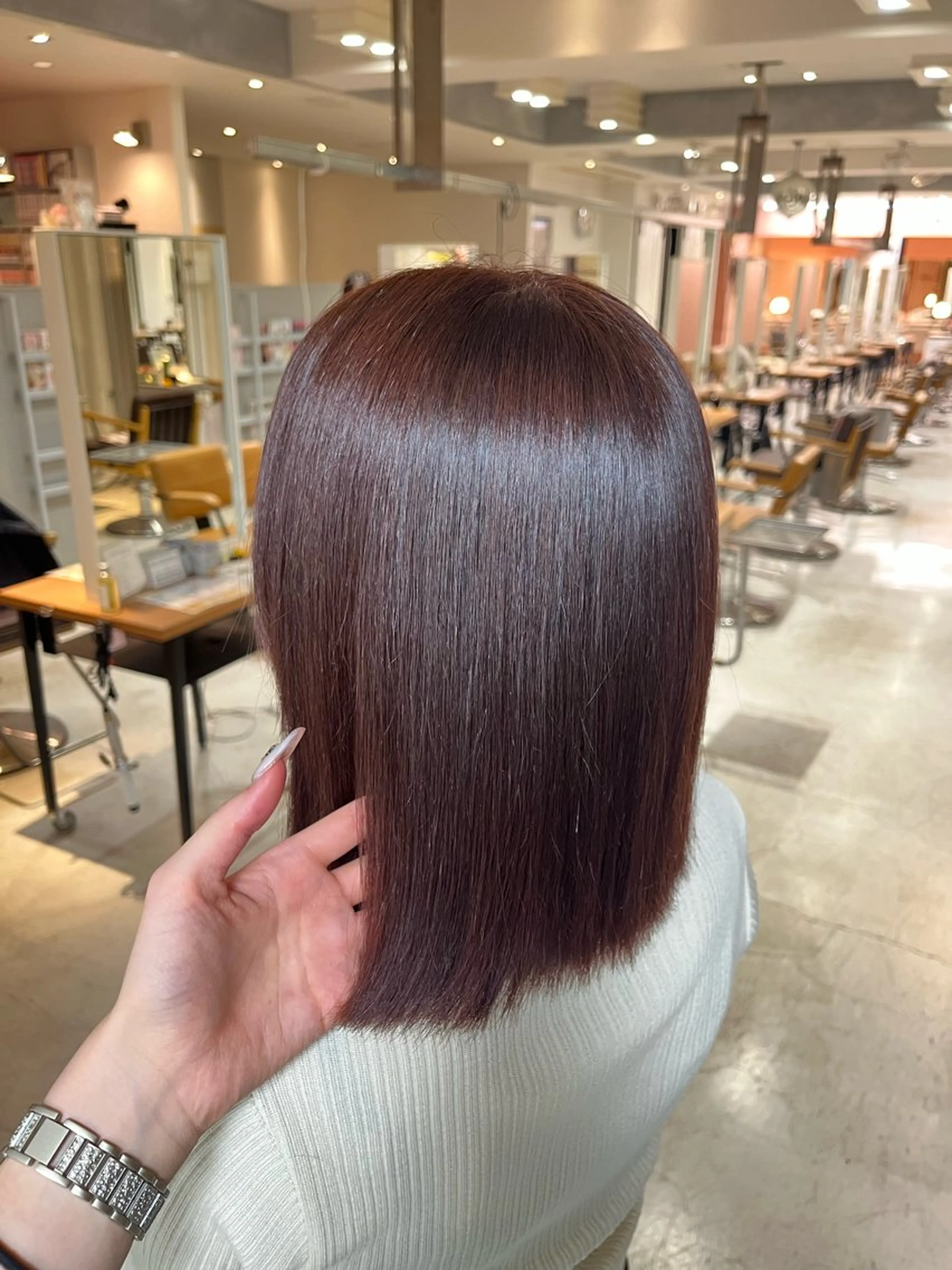 ロング カラー 🦋韓国ヘア💙 RUNAのヘアスタイル