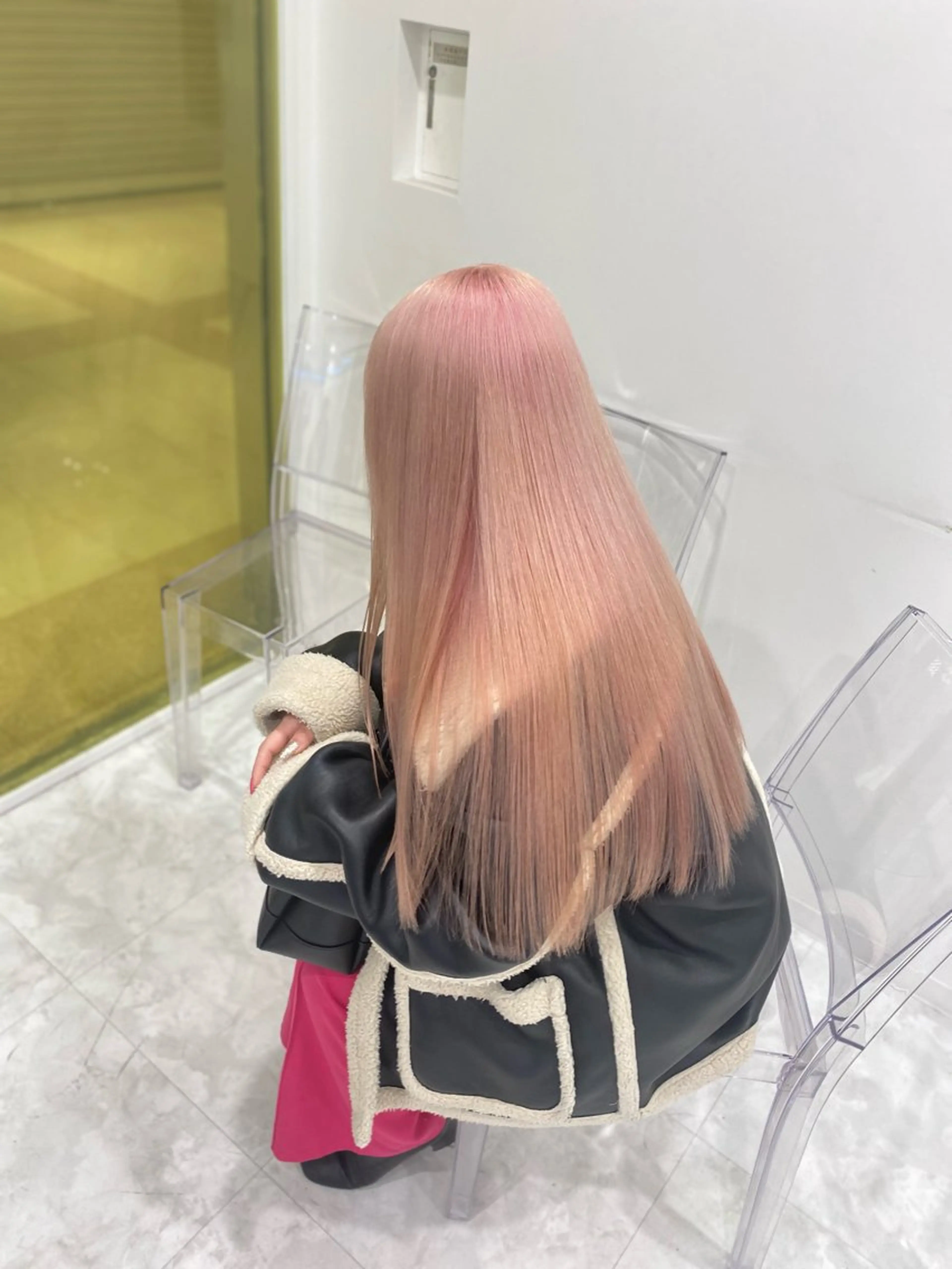 ロング カラー ヘアアレンジ トレンドモテカラー 🩷色落ちまで可愛くのヘアスタイル