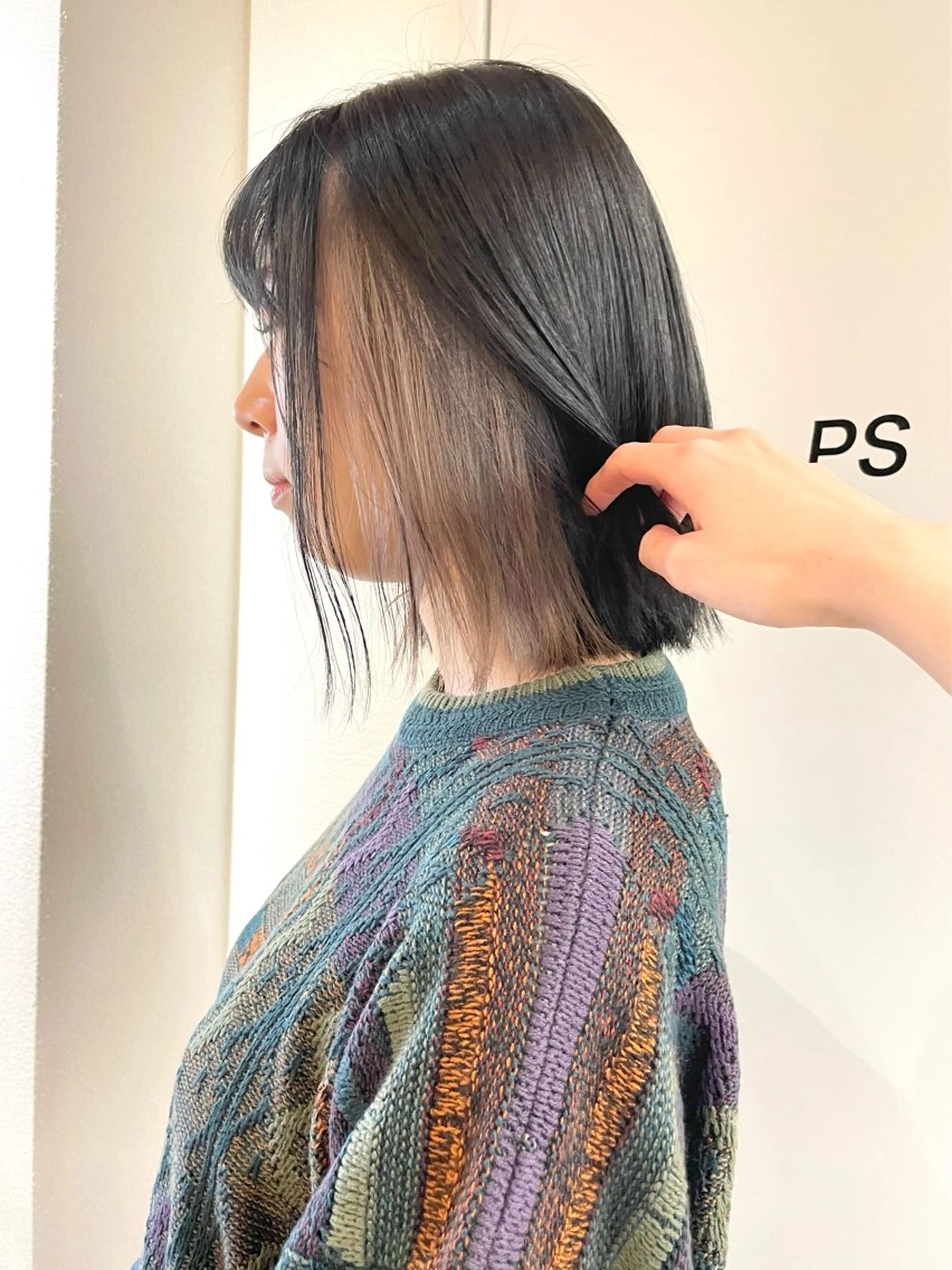 【🤍オフィスでも◎🤍】カット+インナーカラー+1stepトリートメントの写真