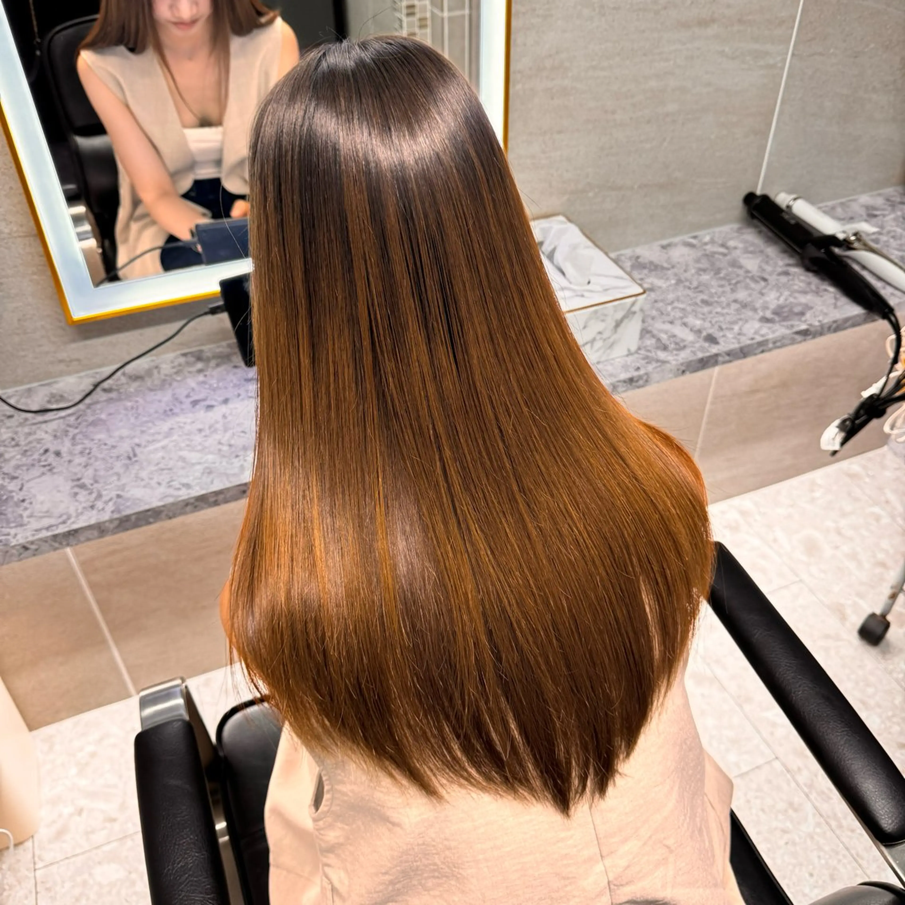 🐿【minimo限定クーポン】カット＋縮毛矯正＋髪質再生BYKARTEフルコースの写真