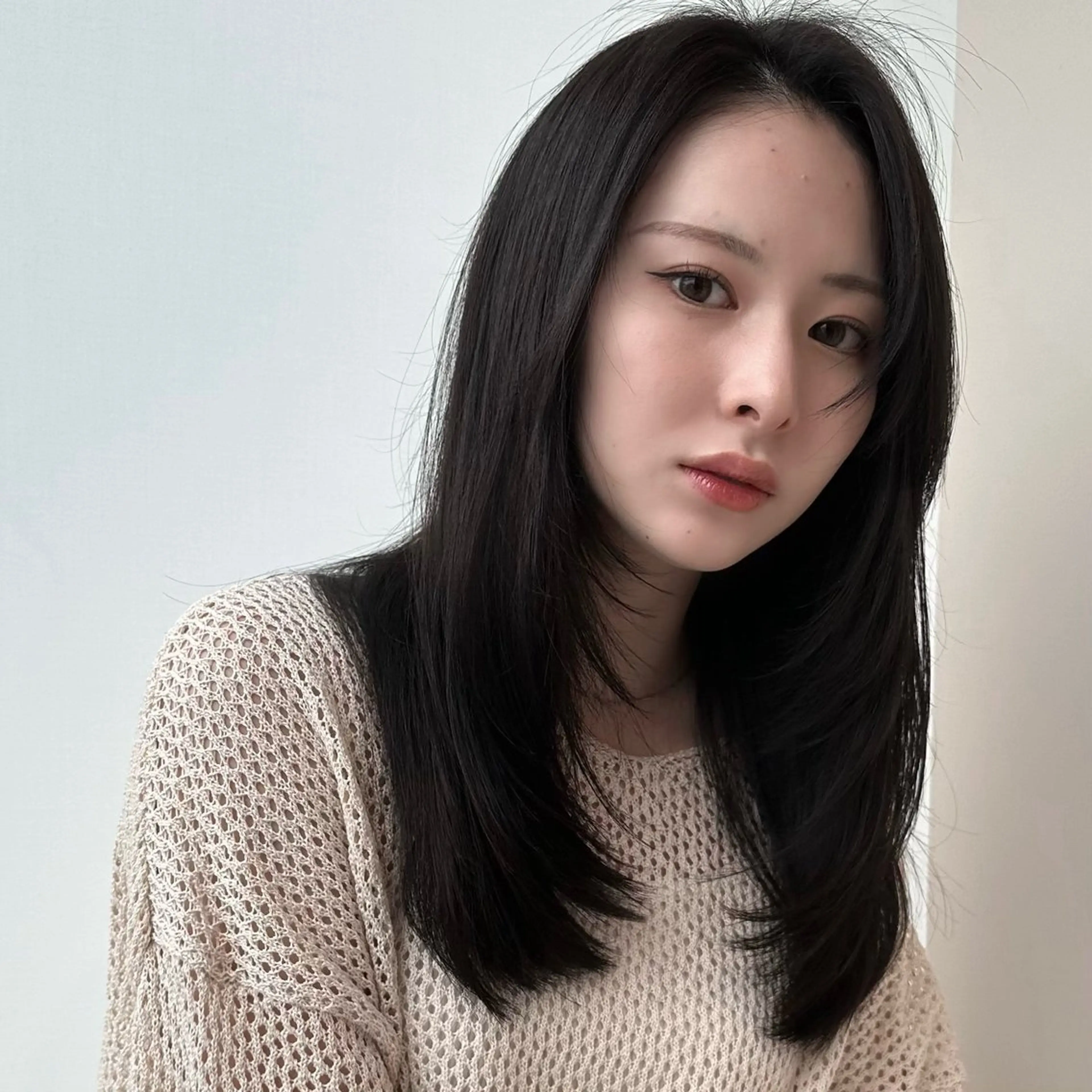 セミロング カラー レイヤーカット 似合わせカット レイヤー/顔周り /透明感🩶高橋大のヘアスタイル