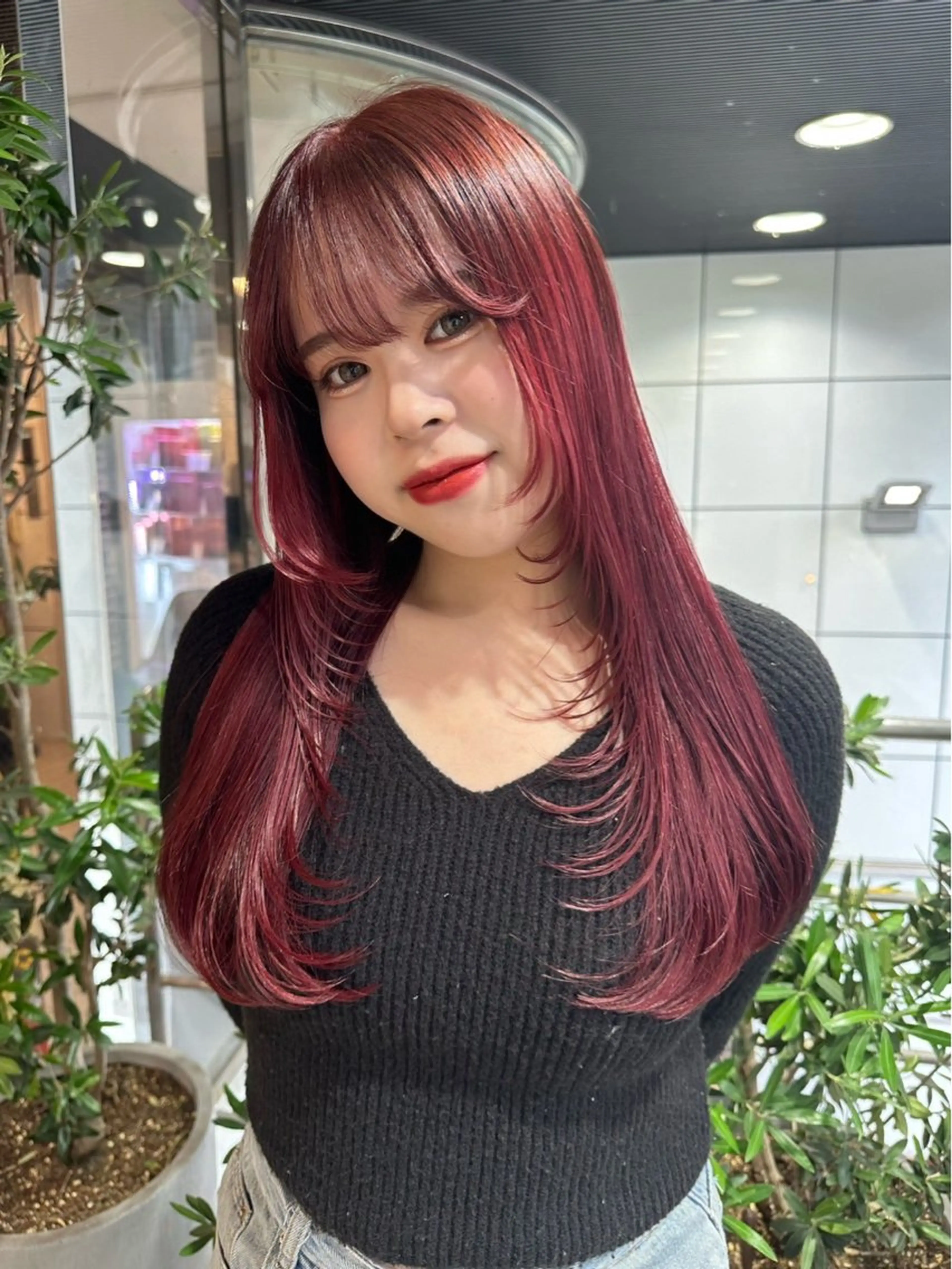 セミロング レイヤーカット カット トリートメント ヘアセット 似合わせカット/ネイ ル/🌺ココネ🌺のヘアスタイル