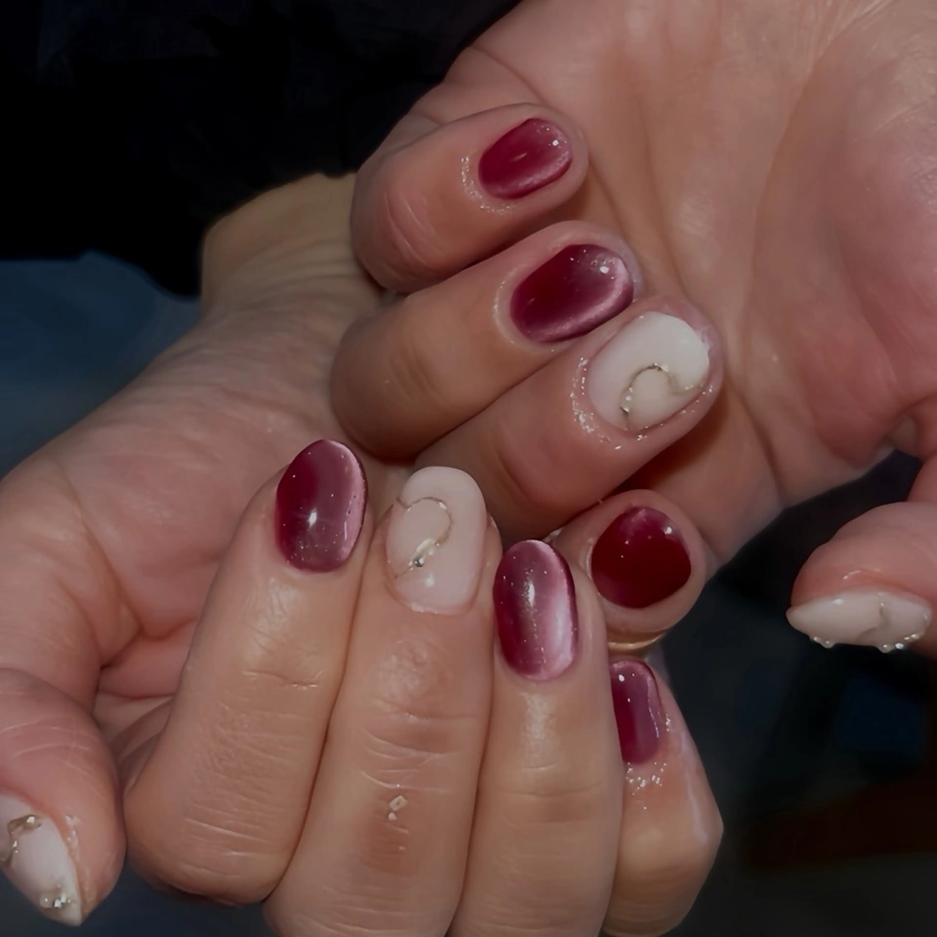 ネイル マグネットネイル ハンドネイル LABEL TAKARAのネイルデザイン