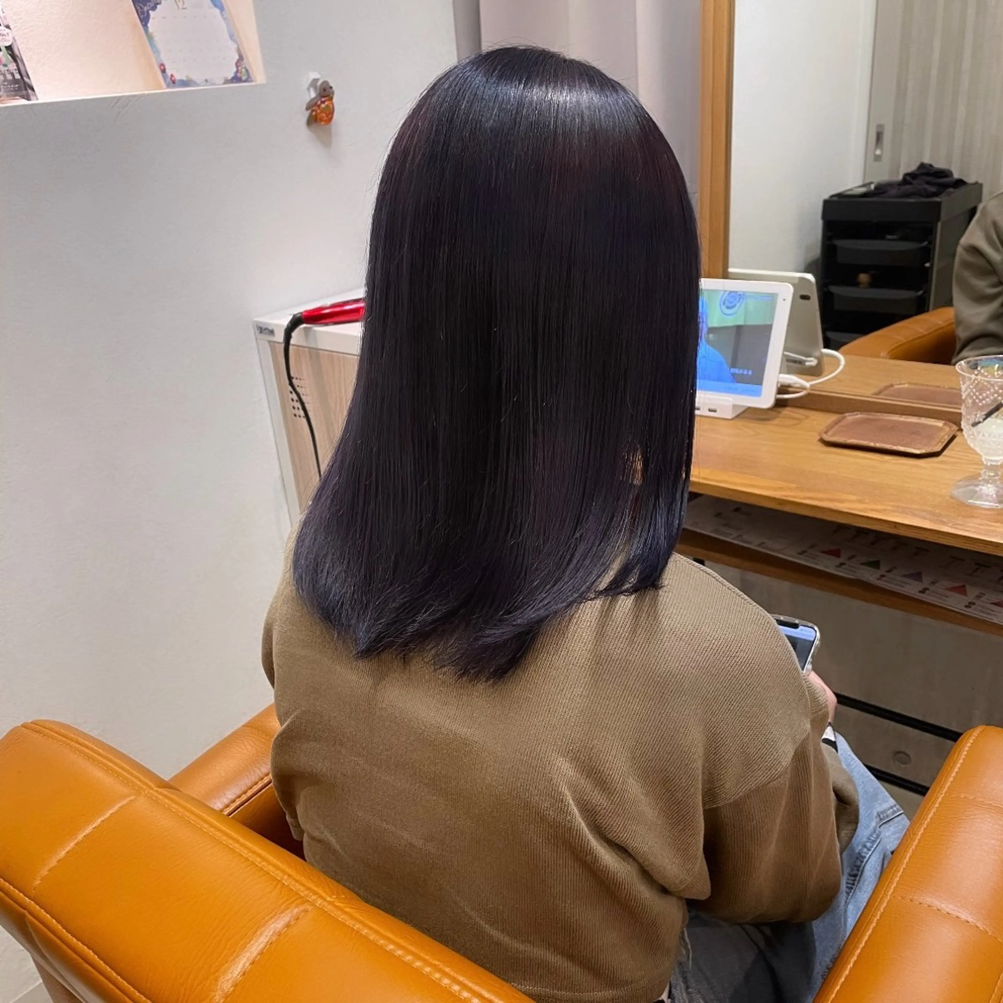 セミロング カラー 【完全個室】大宮東口 暖色カラー/山崎唯奈のヘアスタイル