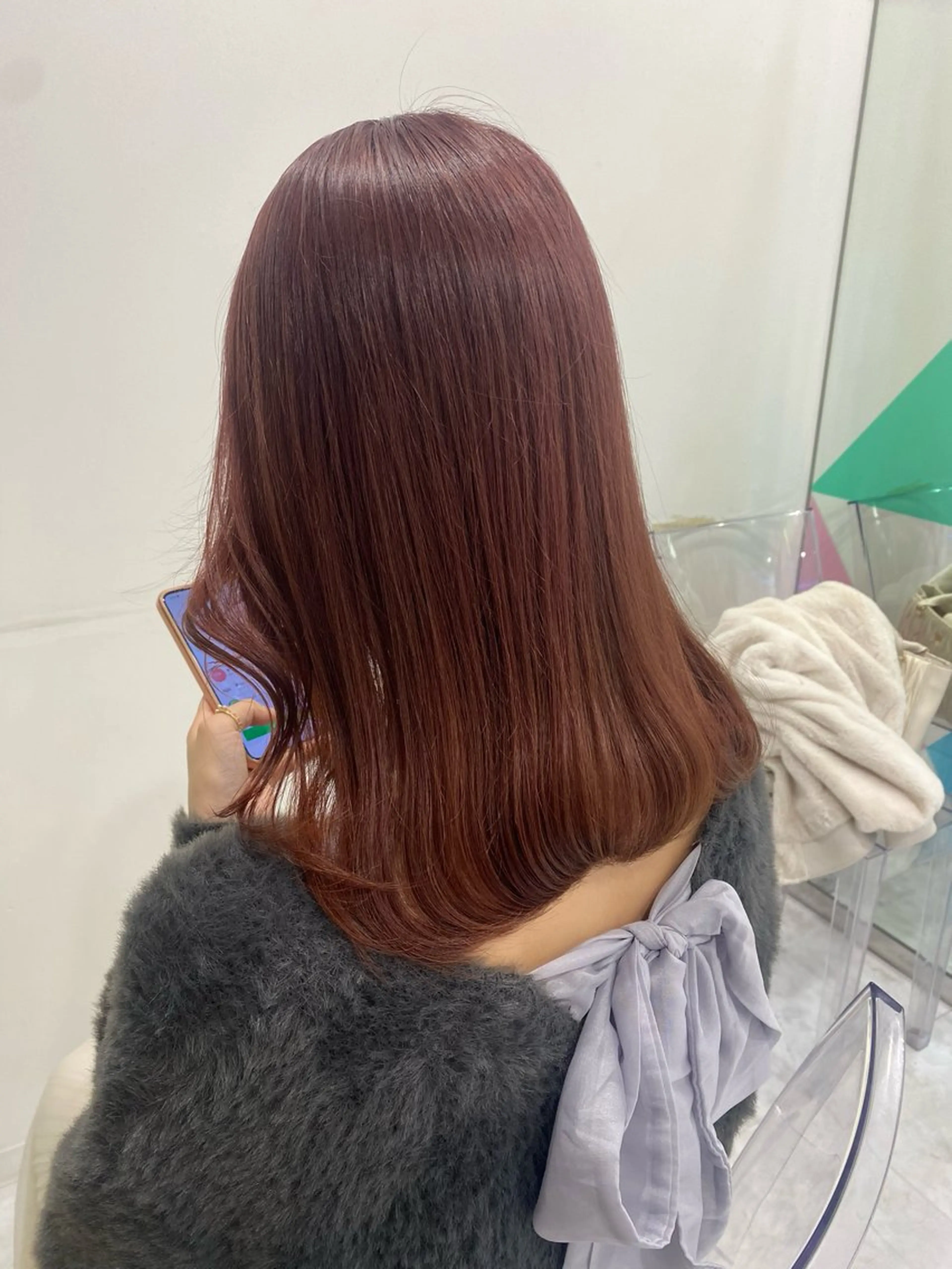 ロング カラー ガーリー♡女の子っぽ ヘア♡ピンクカラー♡のヘアスタイル