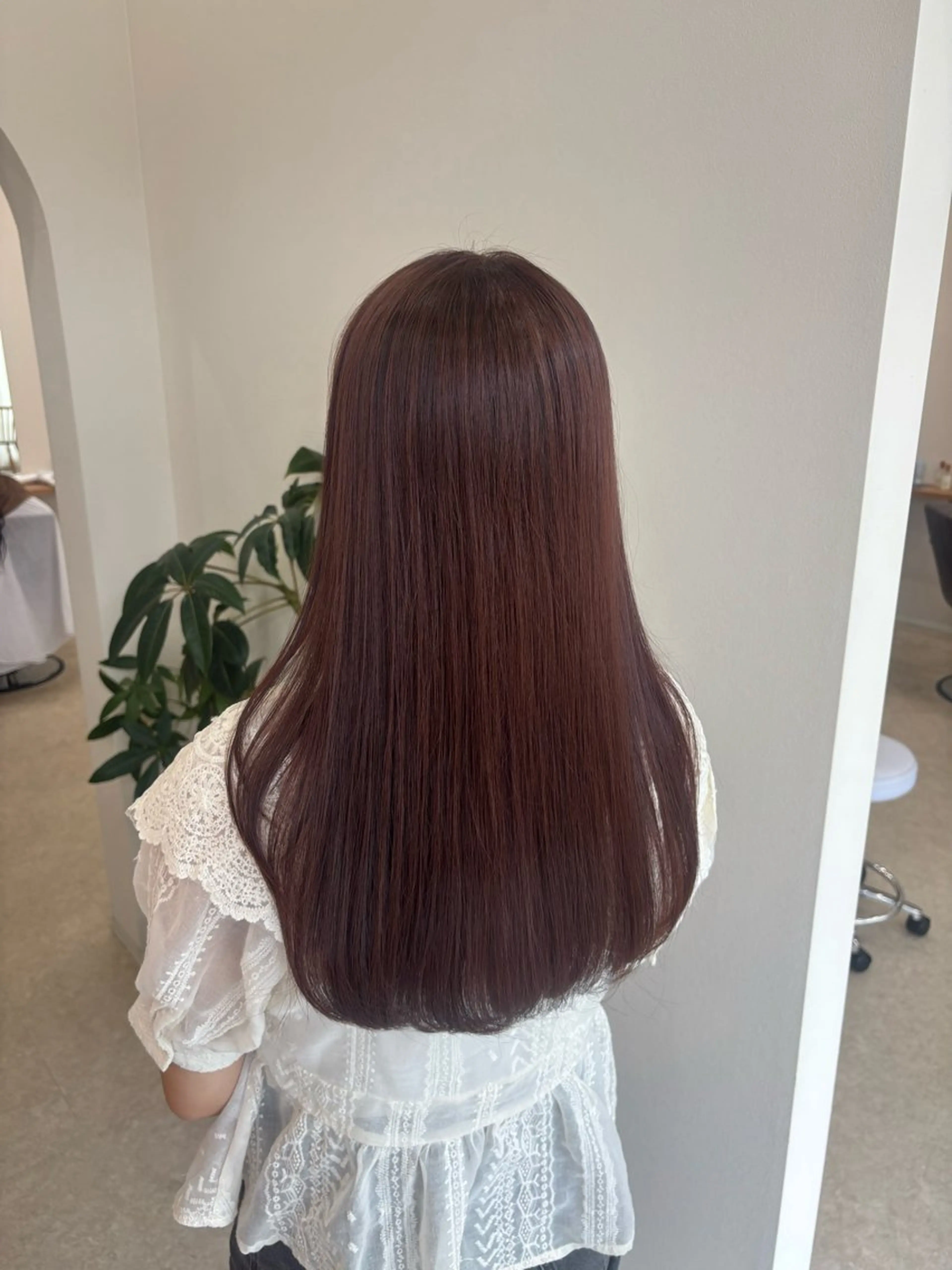 ロング ピンクブラウン ヘアカラー ナナホ/艶カラー🍀 /ヘッドスパ🫧のヘアスタイル