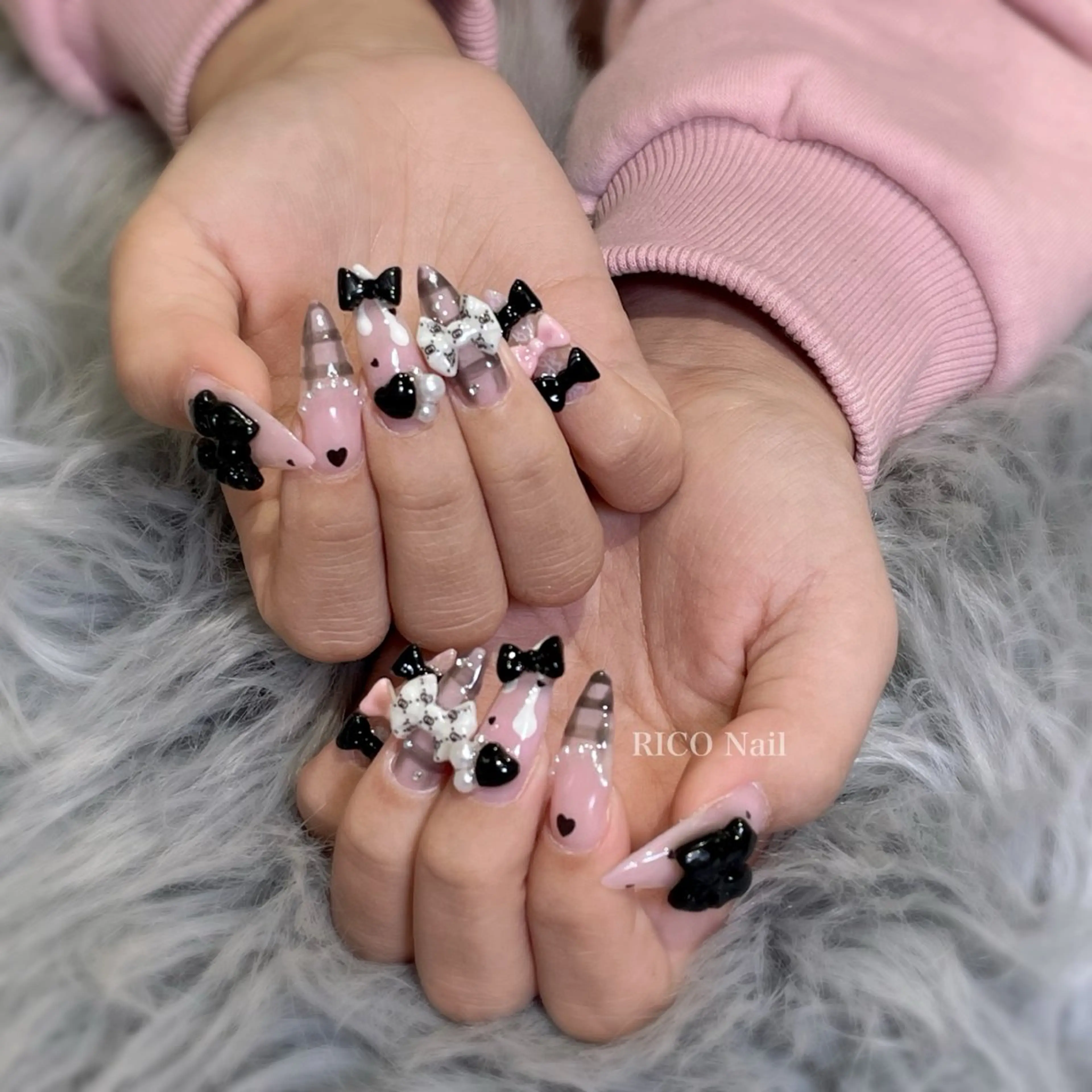 ネイル ハンドネイル RICO NAIL所属・RICO Nail パーツつけ放題🌈のネイルデザイン