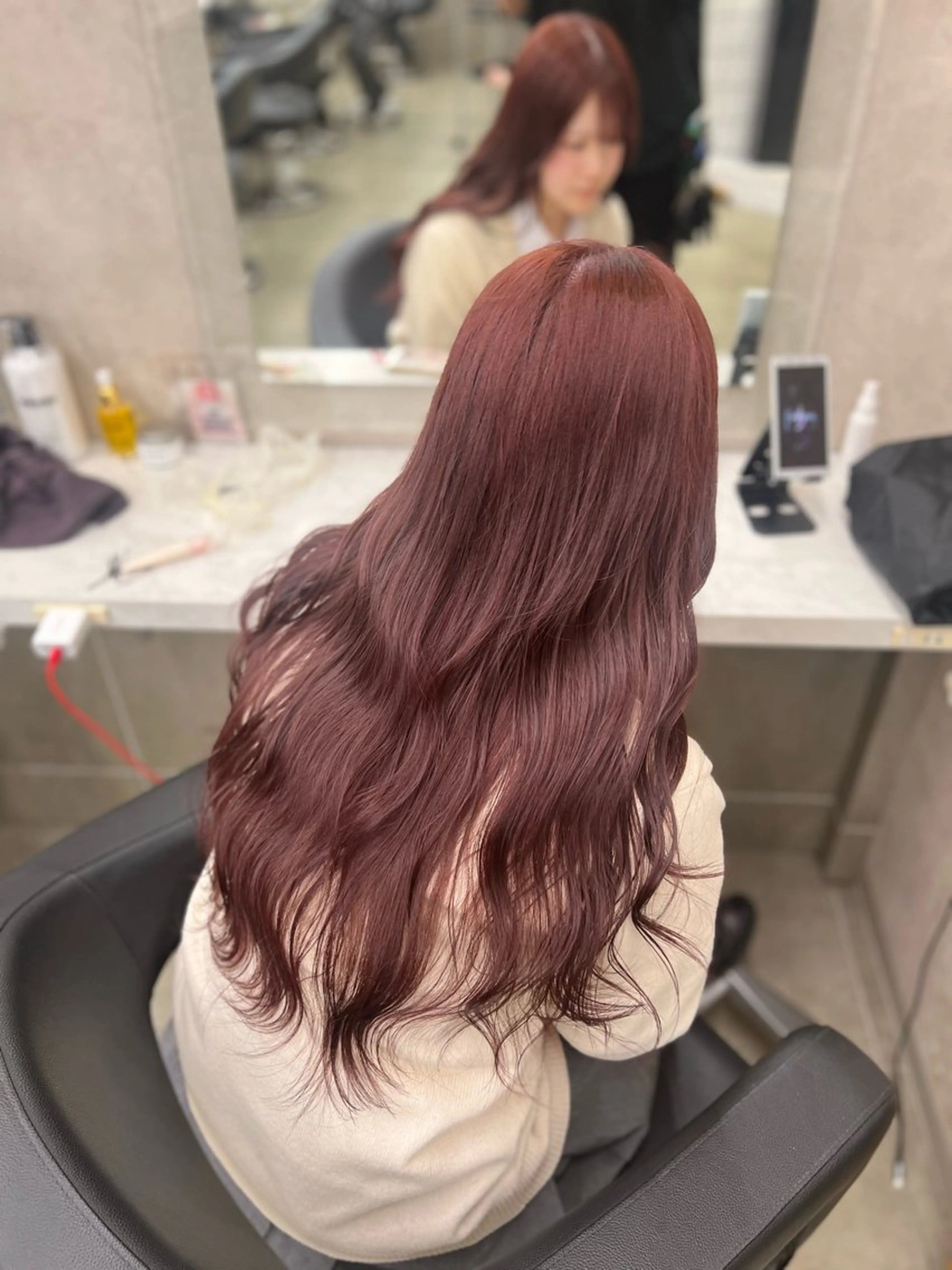 ロング カラー カット ヘアカラー 韓国レイヤーカット /REIのヘアスタイル